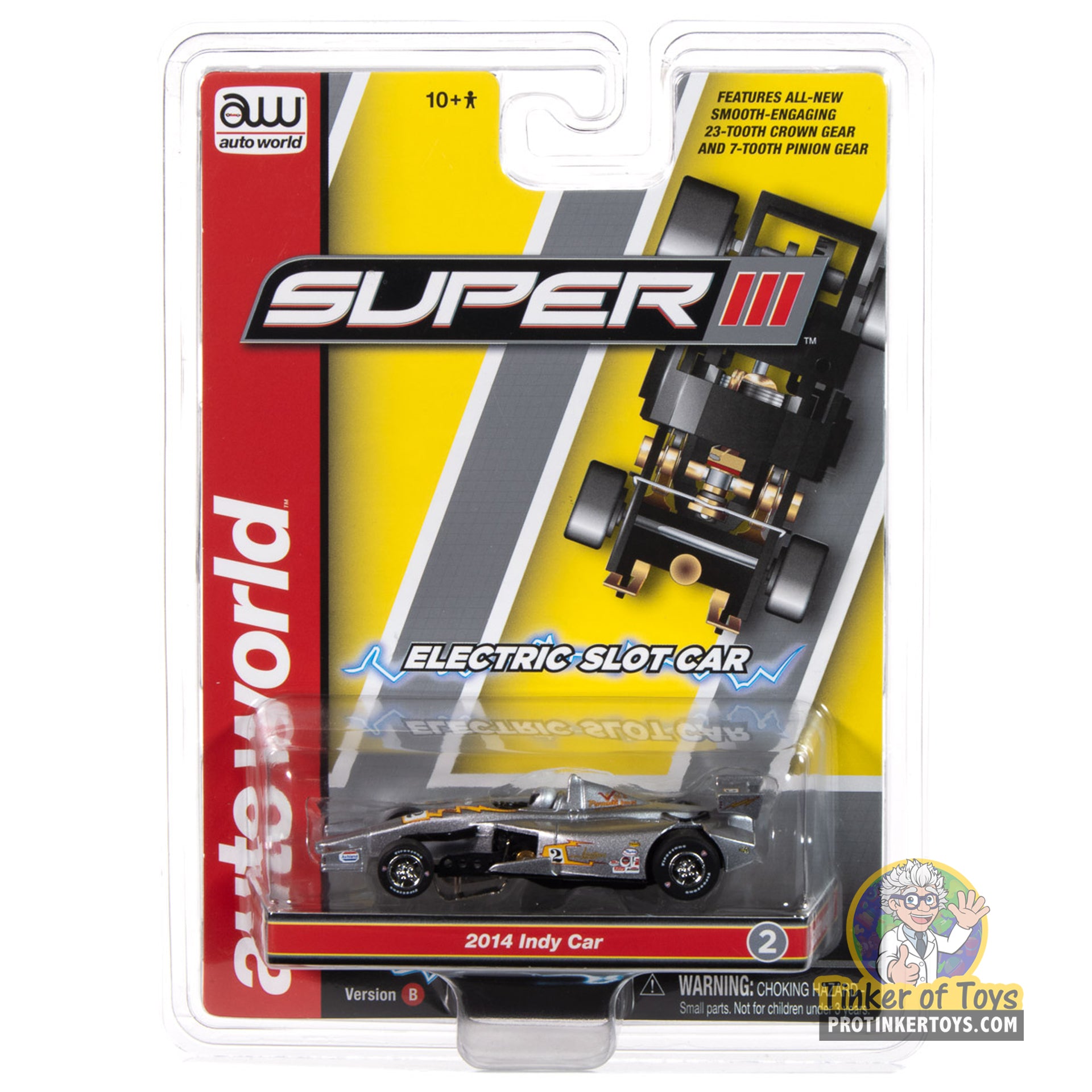 Super III 2014 Indy Car Johnny Lightning Special #2 (Gray) 2B - A Must - Have by Auto World | SC413