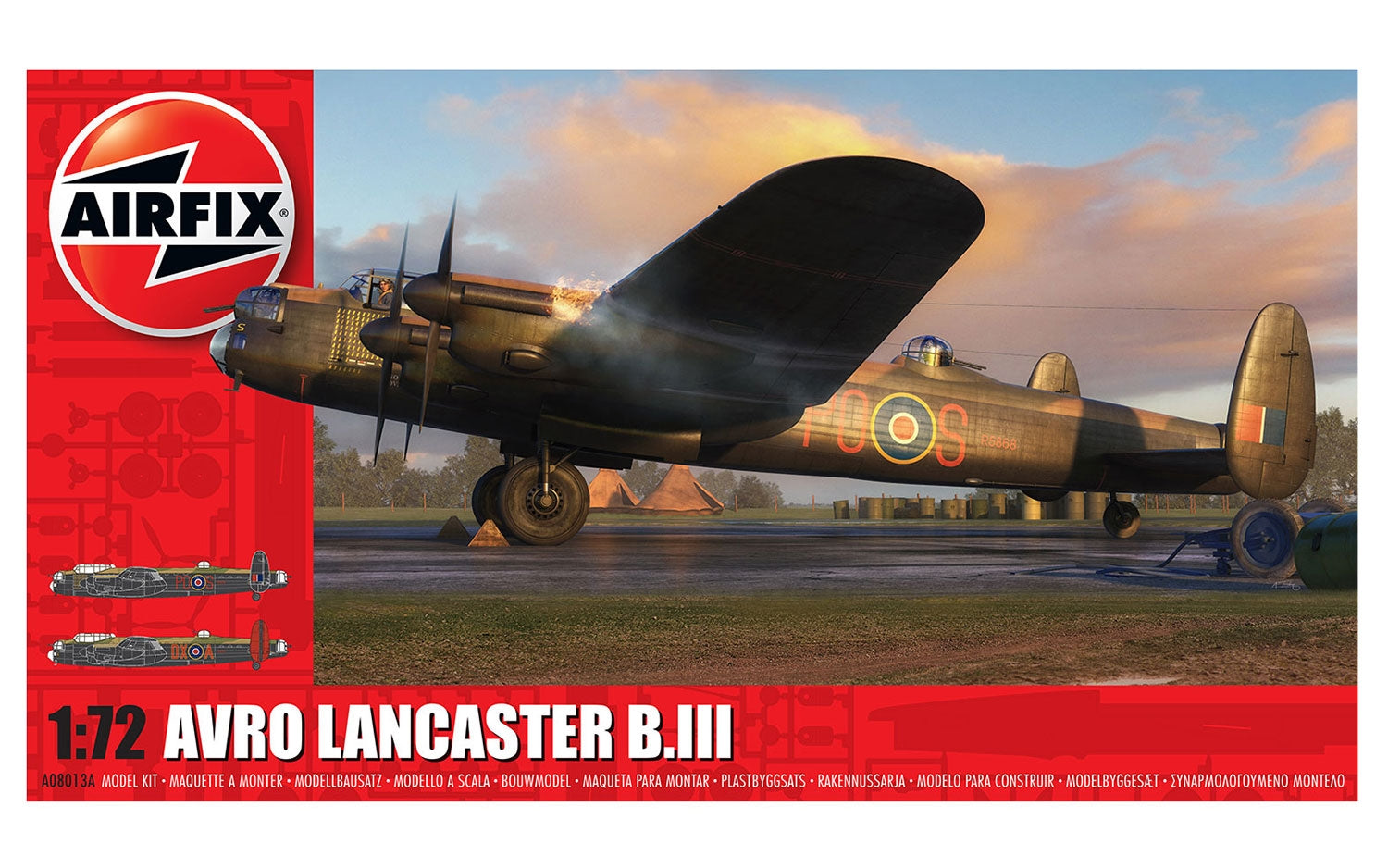 Avro Lancaster B.III 1/72 Scale Model by Airfix - A08013A: An Aviation Masterpiece!