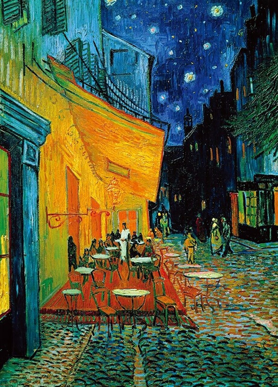 Cafe Terrace at Night 1000-Piece Puzzle by PuzzleLife - PLF1173