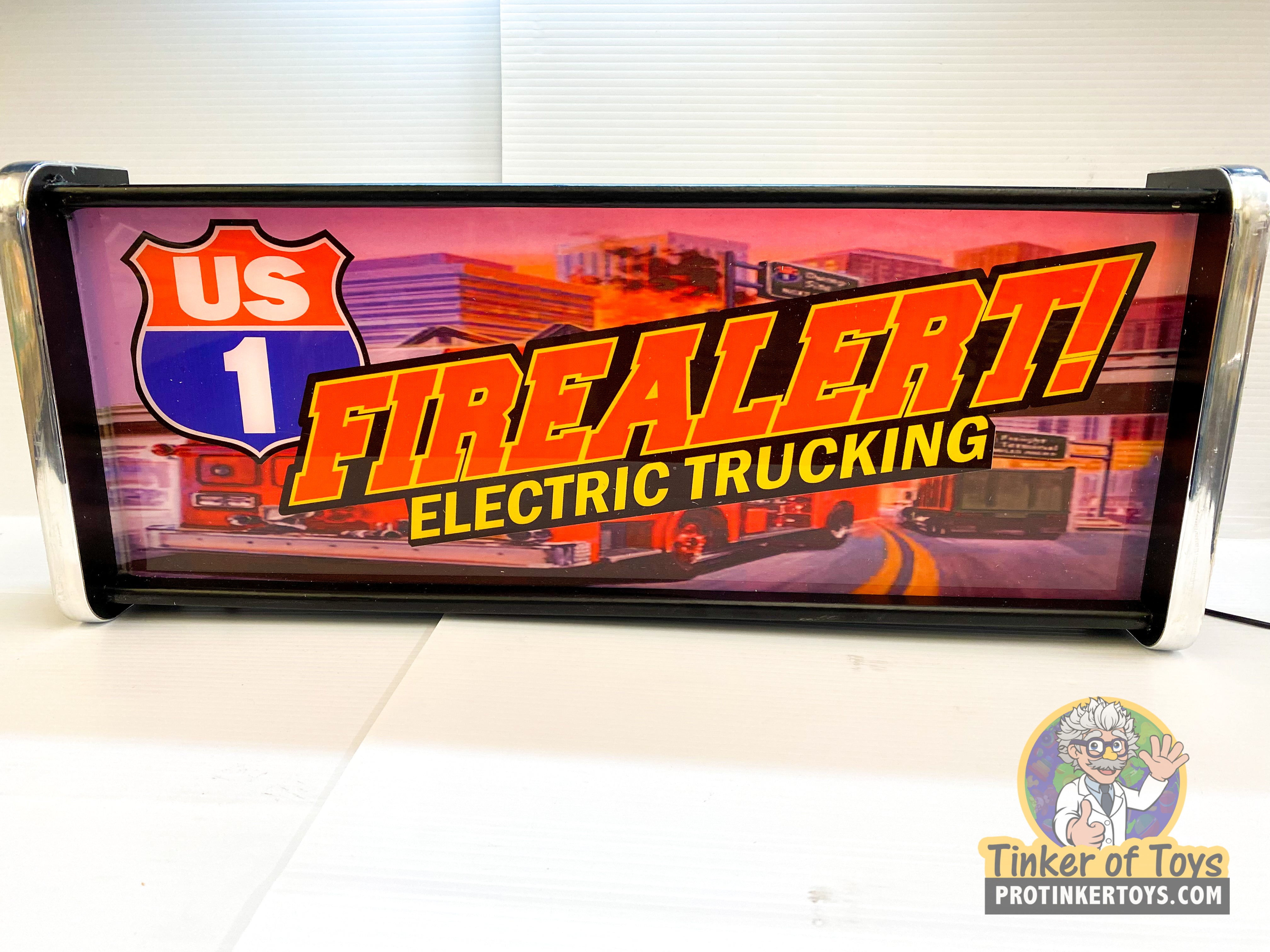 Electric Trucking US1 Fire Alert! LED Illuminated Display Sign