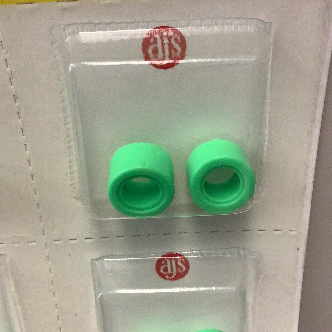 AJ'S 017 Day-Glo Green Gum Drops Silicone Tires - A Must-Have!