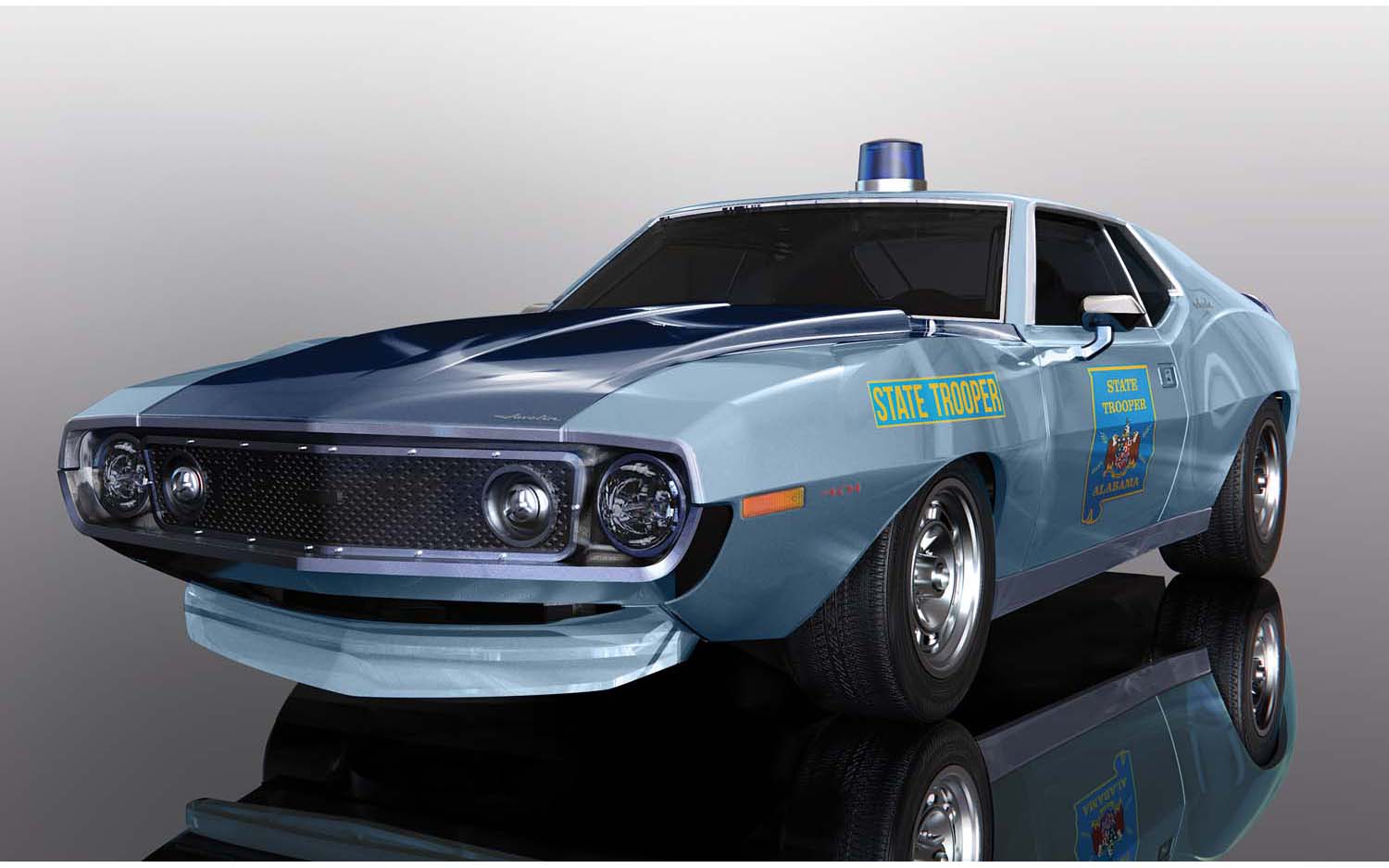 Scalextric AMC Javelin - Alabama State Trooper C4058
