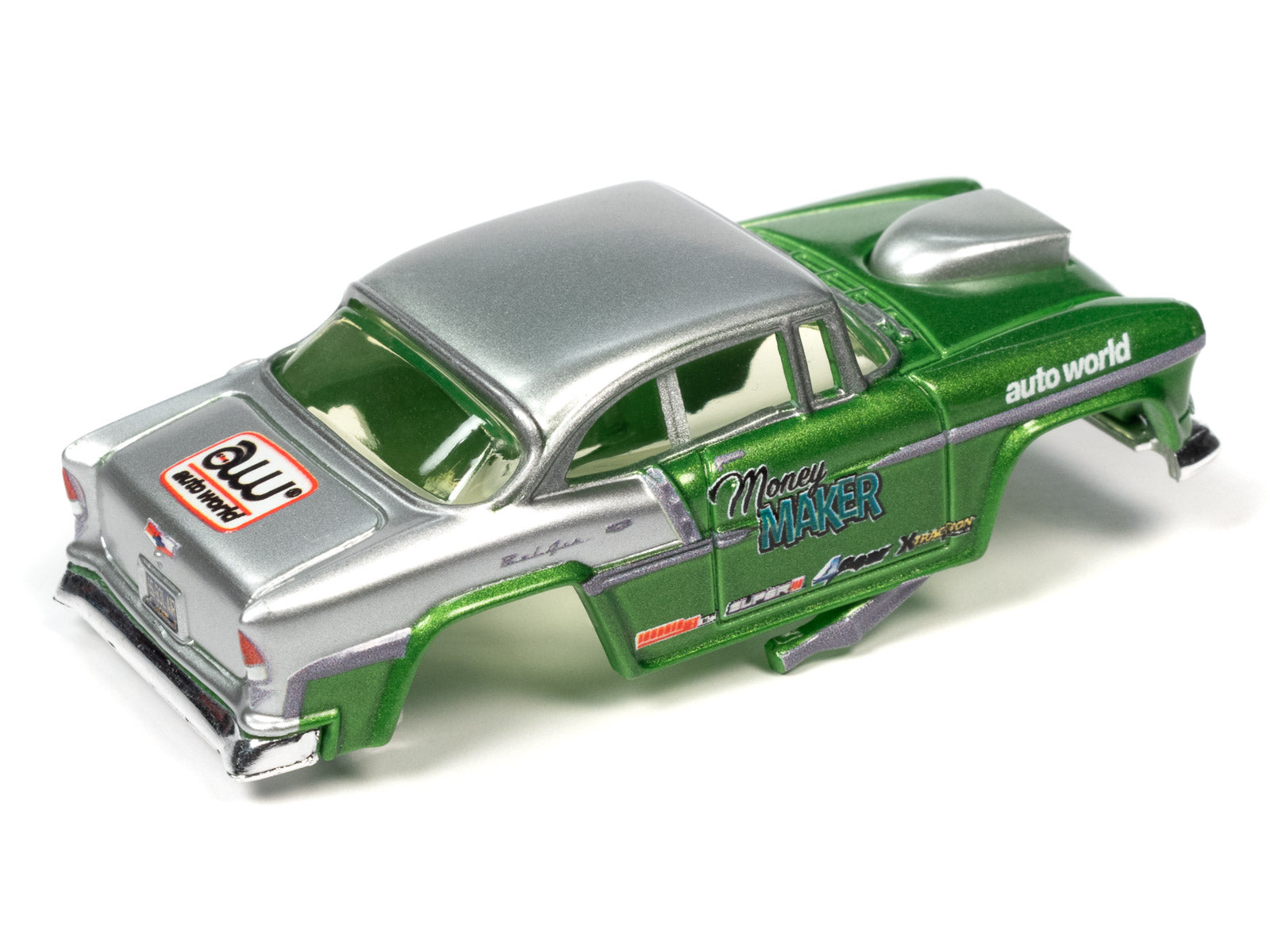7-Foot Track & Accessory Expand-A Set with 1955 Chevy Bel Air Gasser Body - TRX112 by Auto World