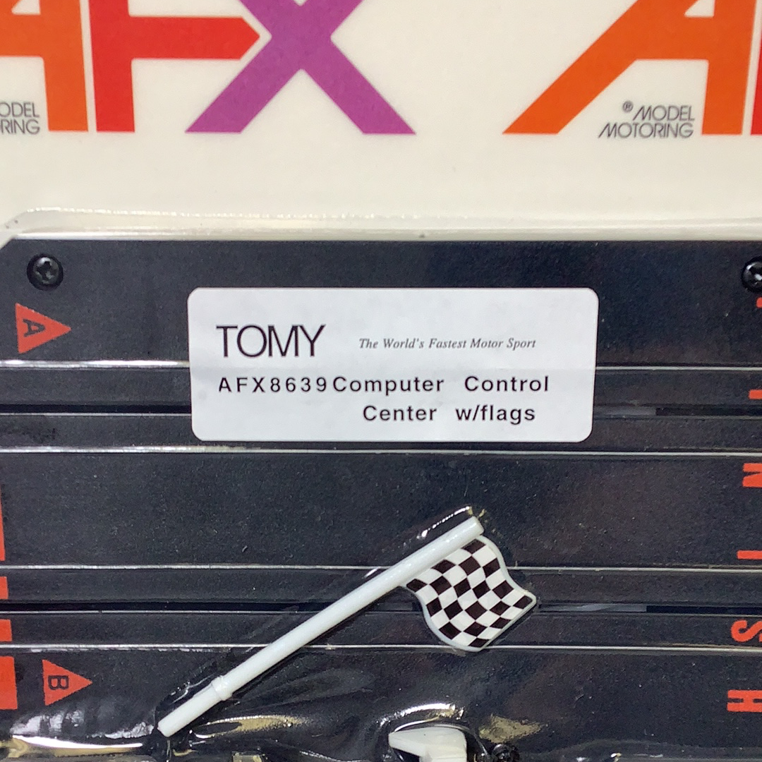 Aurora Tomy AFX Vintage Computer Control Center w/ Flag - 8639 - Enhance Your Slot Car Racing!