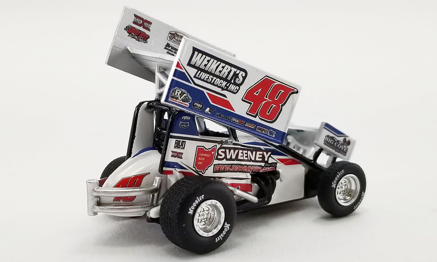 Get the Thrilling Winged Sprint Car #48 Danny Dietrich Weikert's Livestock Gary Kauffman Racing Diecast Model! | A6422014 | ACME