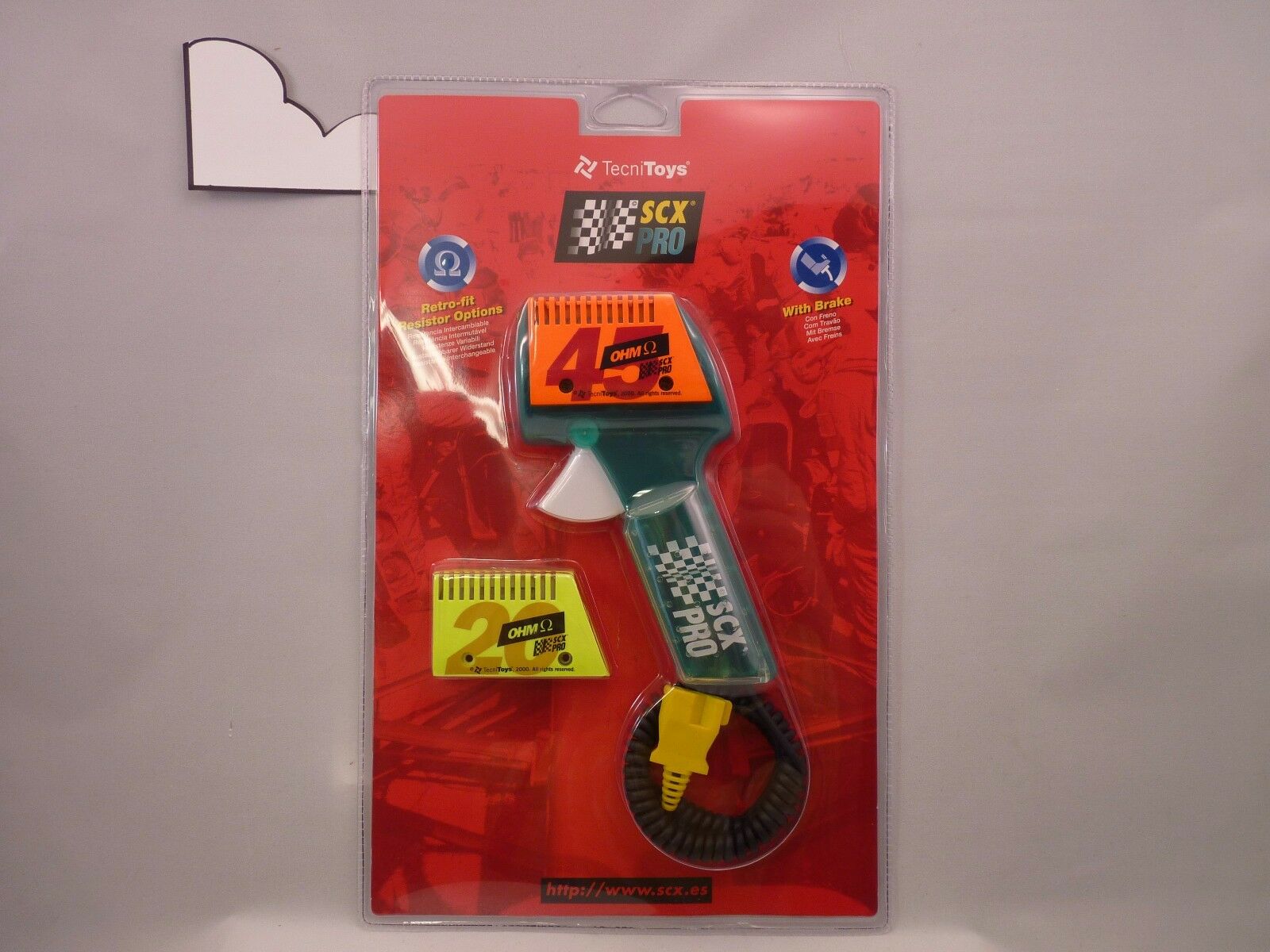SCX PRO 50180 PRO Hand Throttle with Extra Resistor - A Must-Have for Racing Enthusiasts!