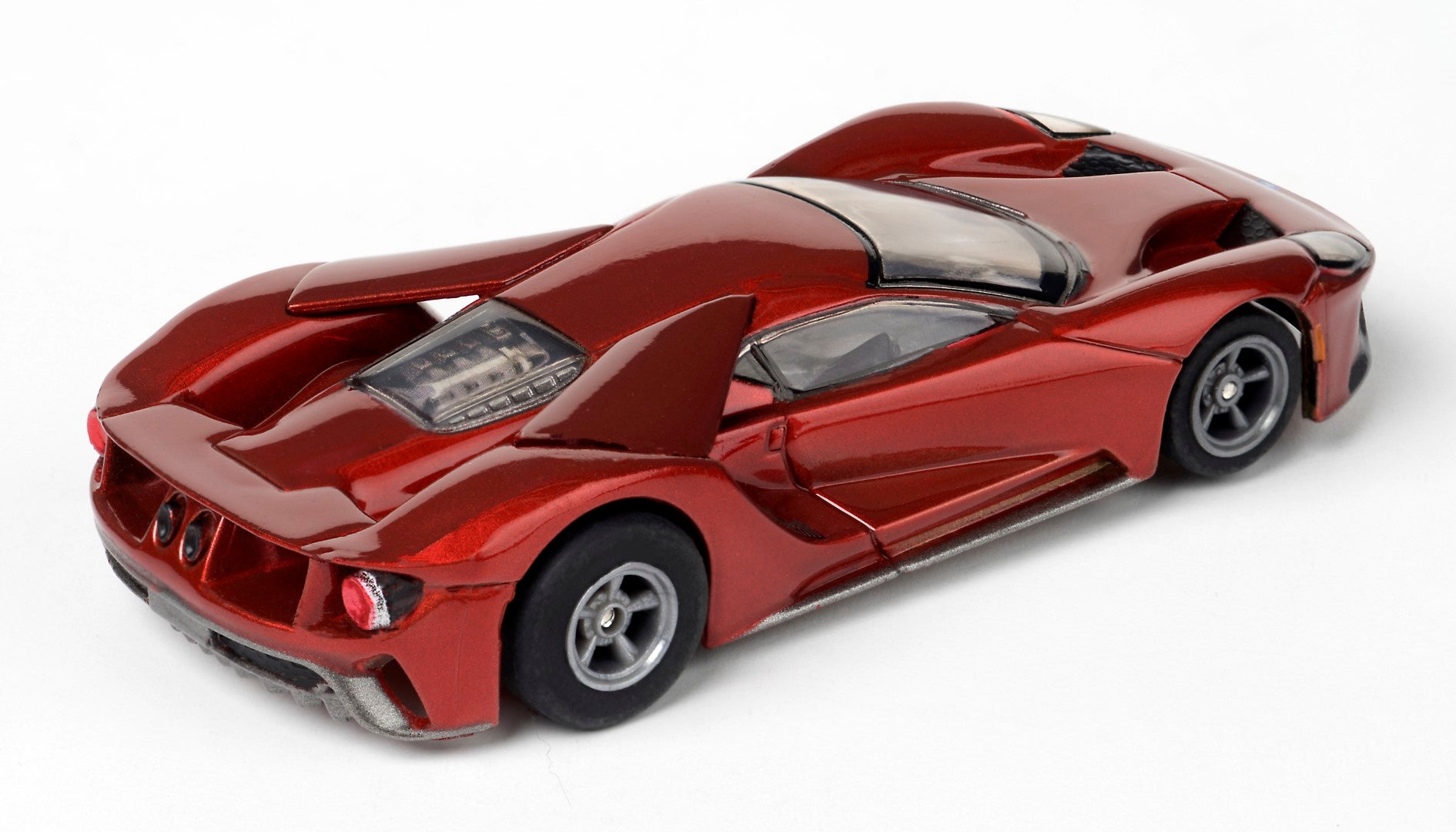 AFX Ford GT Liquid Red Mega G+ HO Slot Car - The Ultimate Racing Thrill!