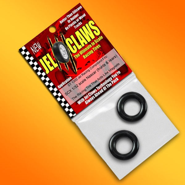 Jel Claws ST 1300 1/32 Scale Slot Car Tires for SCX Nascar - The Ultimate Racing Grip!
