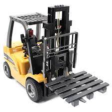 Huina 1577 1:10 Scale 8-Channel Metal Remote-Controlled Alloy Forklift & Crane Toy Model | HUN11577 | IMEX