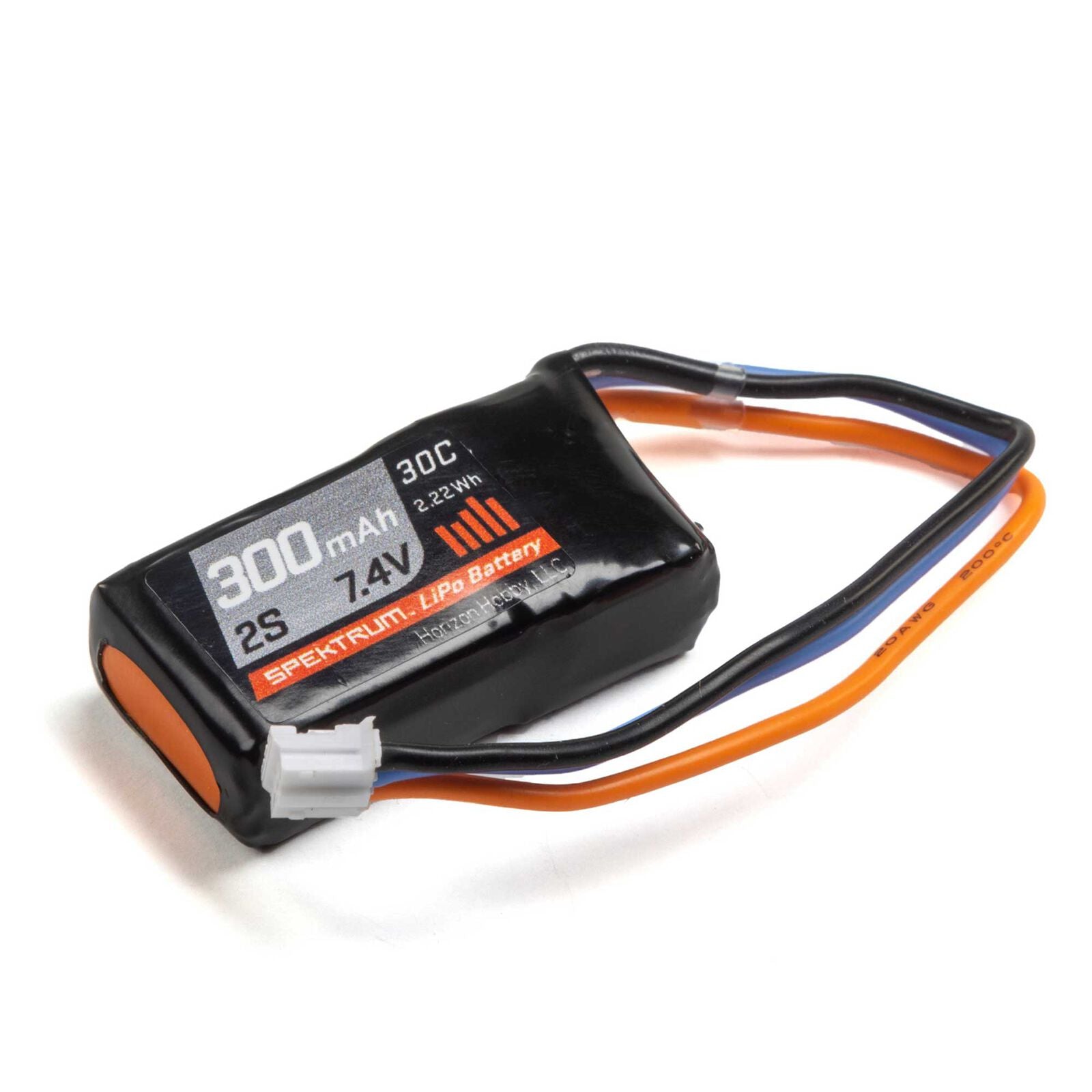 Spektrum 7.4V 300mAh 2S 30C LiPo Battery - Ideal for UMX Planes!
