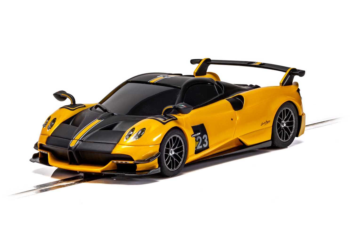Stunning Yellow Pagani Huayra Roadster BC - C4212 by Scalextric
