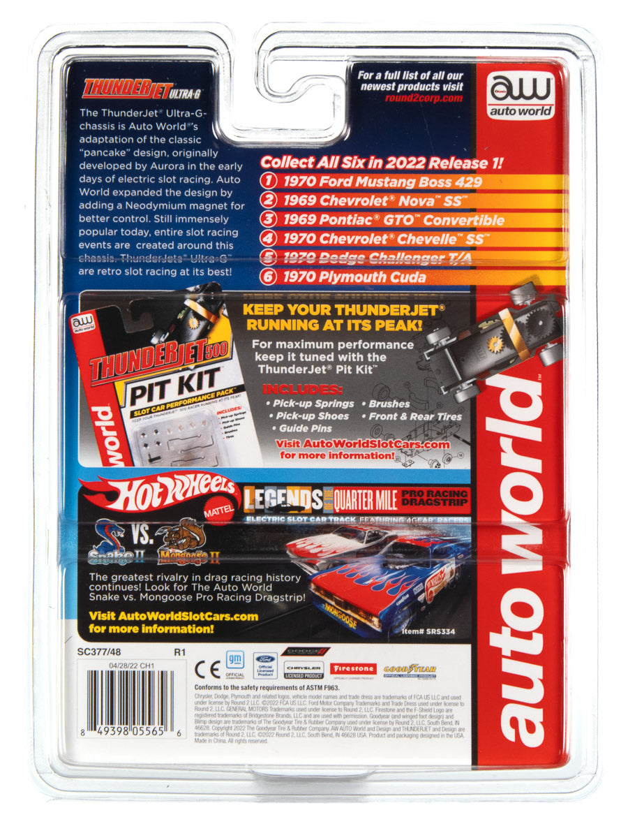 Auto World's Thunderjet Release 1 Slot Car Set - OK Used Cars SC377: A Racing Sensation!