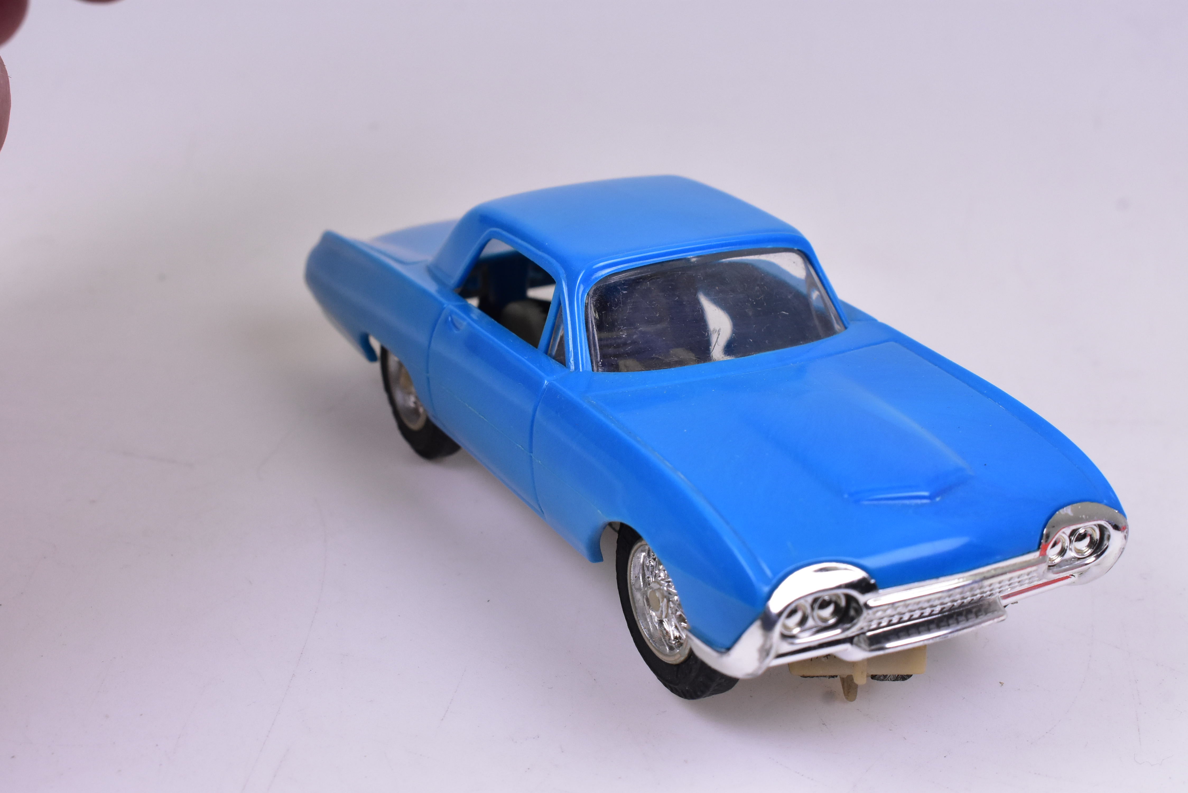 1965 Ford Thunder Bird Blue 1/32 Slot Car - Eldon 1024-1: A Classic Collectible!