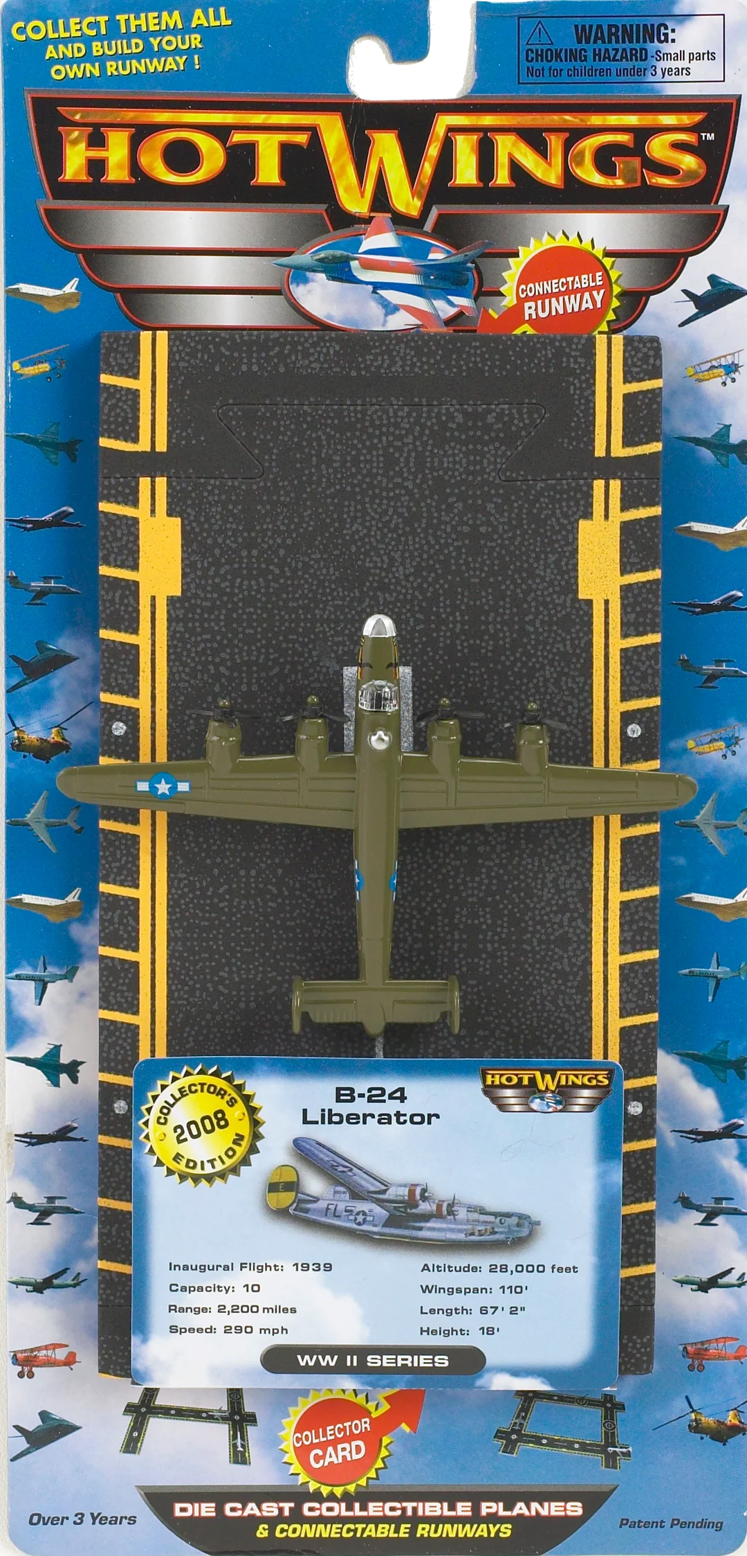 WWII Series Die-Cast Collectible Planes: Hot Wings - A Must-Have for Aviation Lovers!
