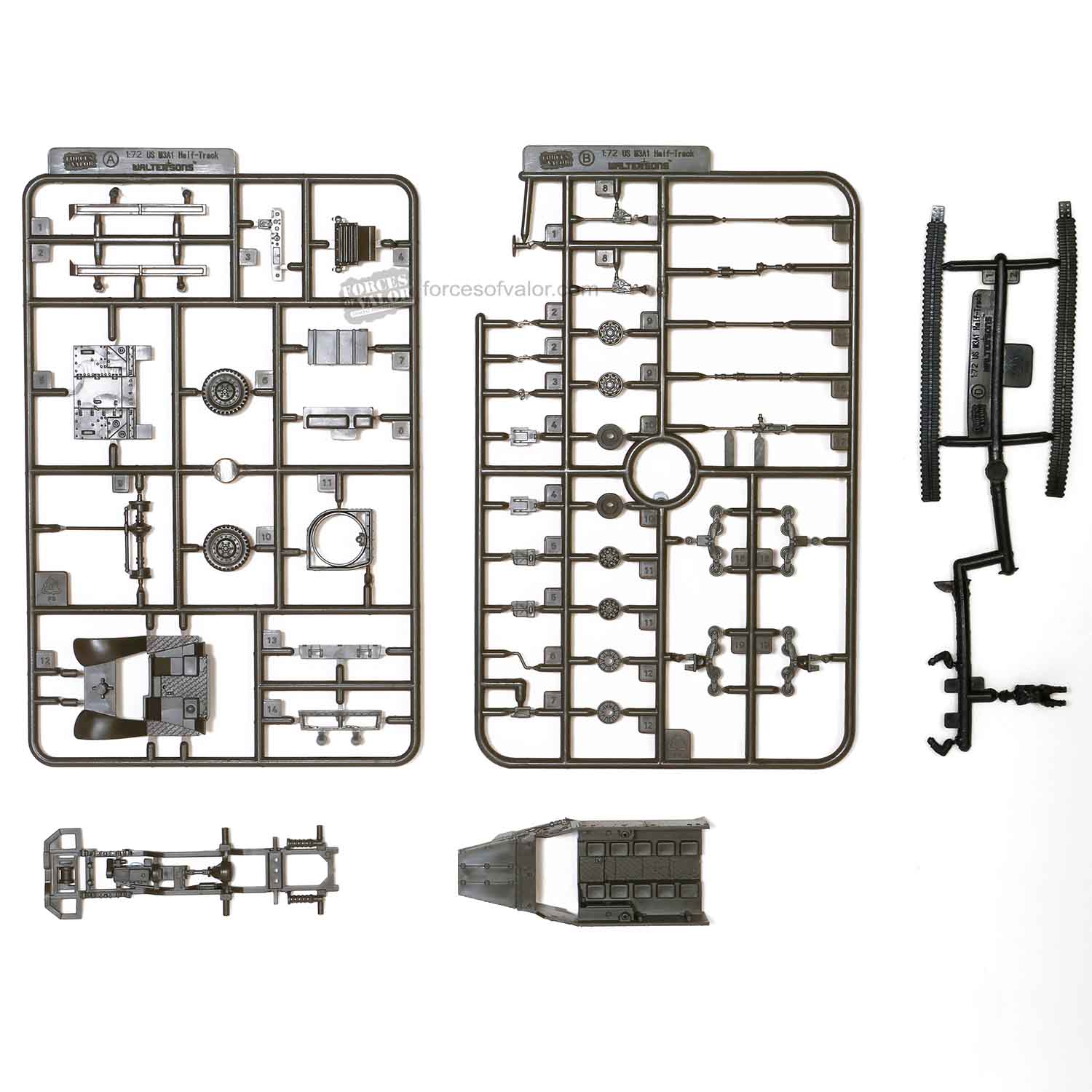 Don't Miss! Waltersons 1:72 Scale U.S. M3A1 Half-Track Kit 873007A