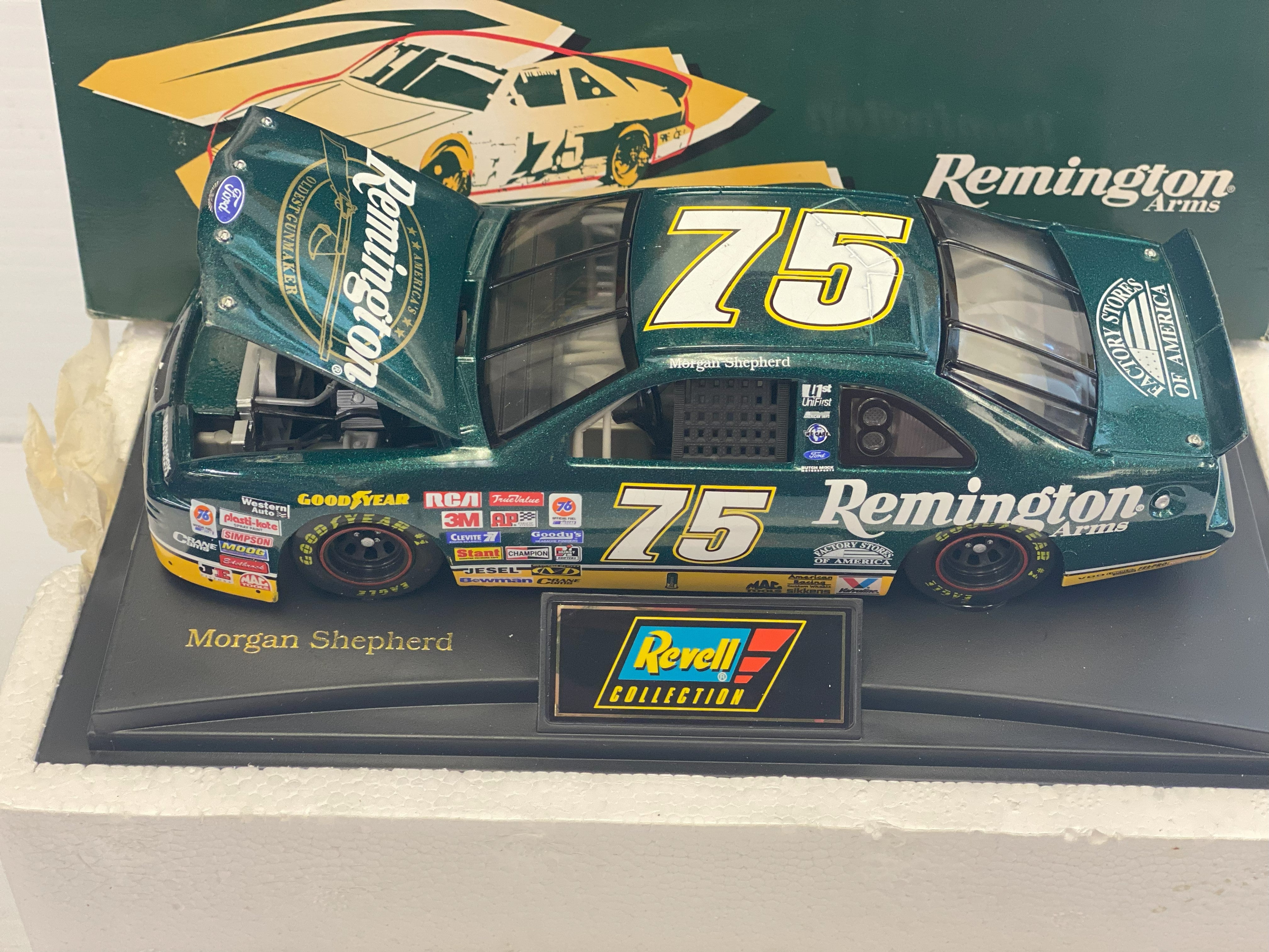 Revell's Stunning Remington Racing Thunderbird: Morgan Shepherd 1/24 Scale - A Must-Have!