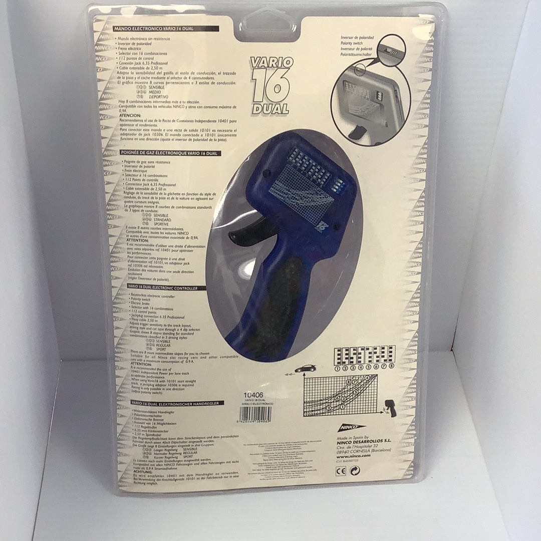 Ninco Vario 16 Dual Electronic Controller - Elevate Your Slot Car Racing!
