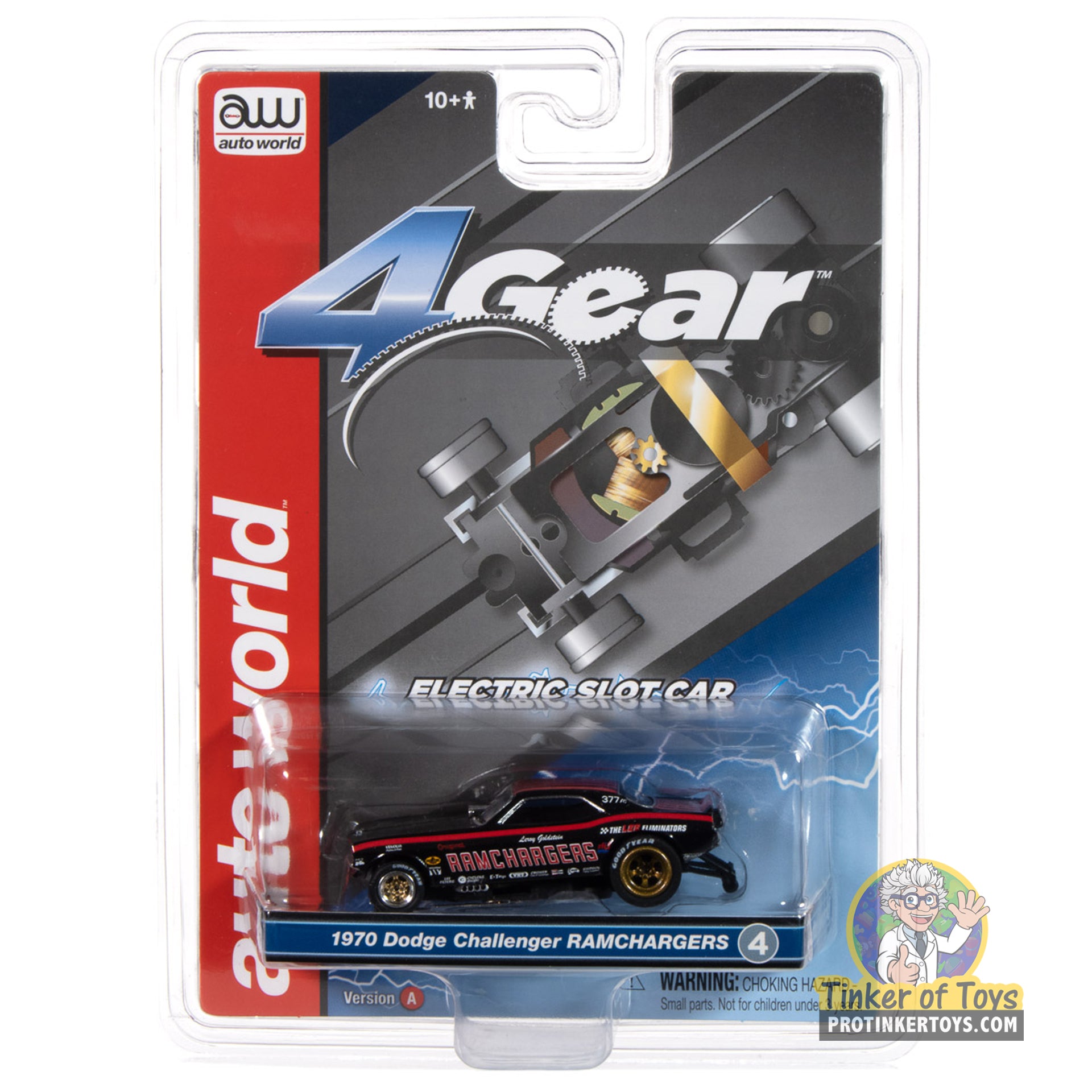 4Gear 1970 Dodge Challenger Ramcharger (Black) 4A - Auto World's Racing Gem | SC413