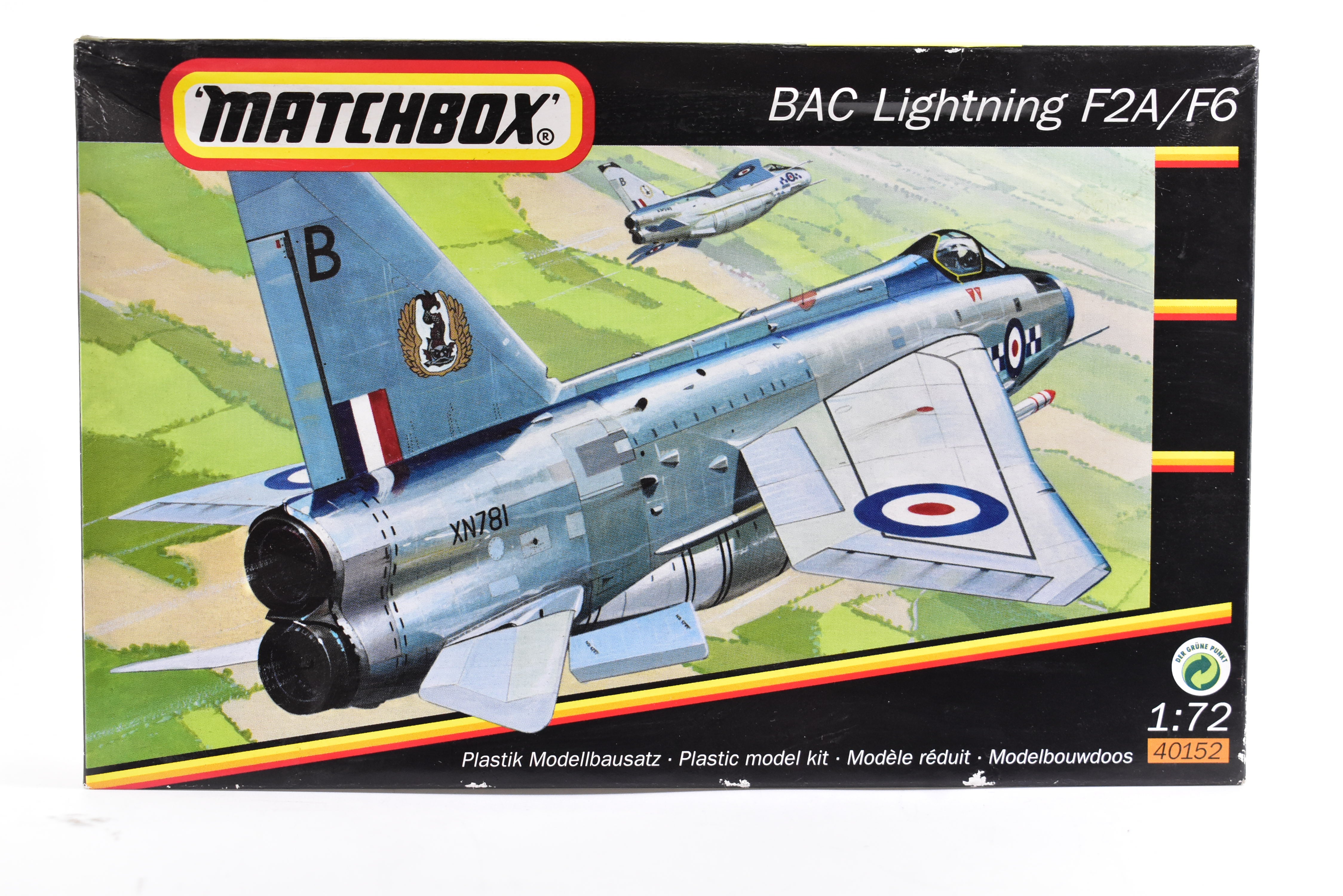 Second Chance BAC Lightning F2A/F6 1:72 Scale Model - 40152 by MatchBox Model Co.