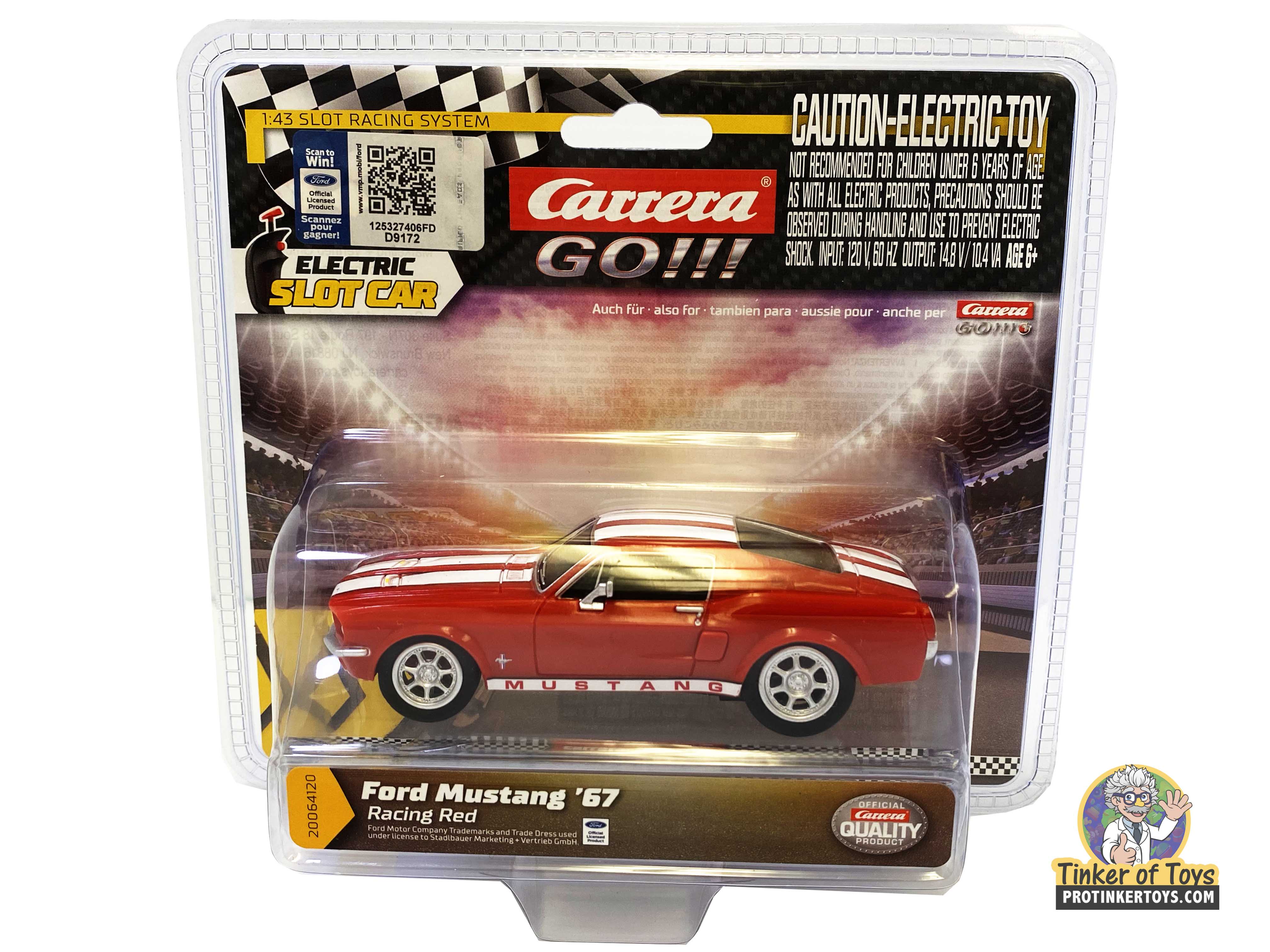 Ford Mustang ’67 Racing Red - Carrera Go: The Iconic Slot Car!