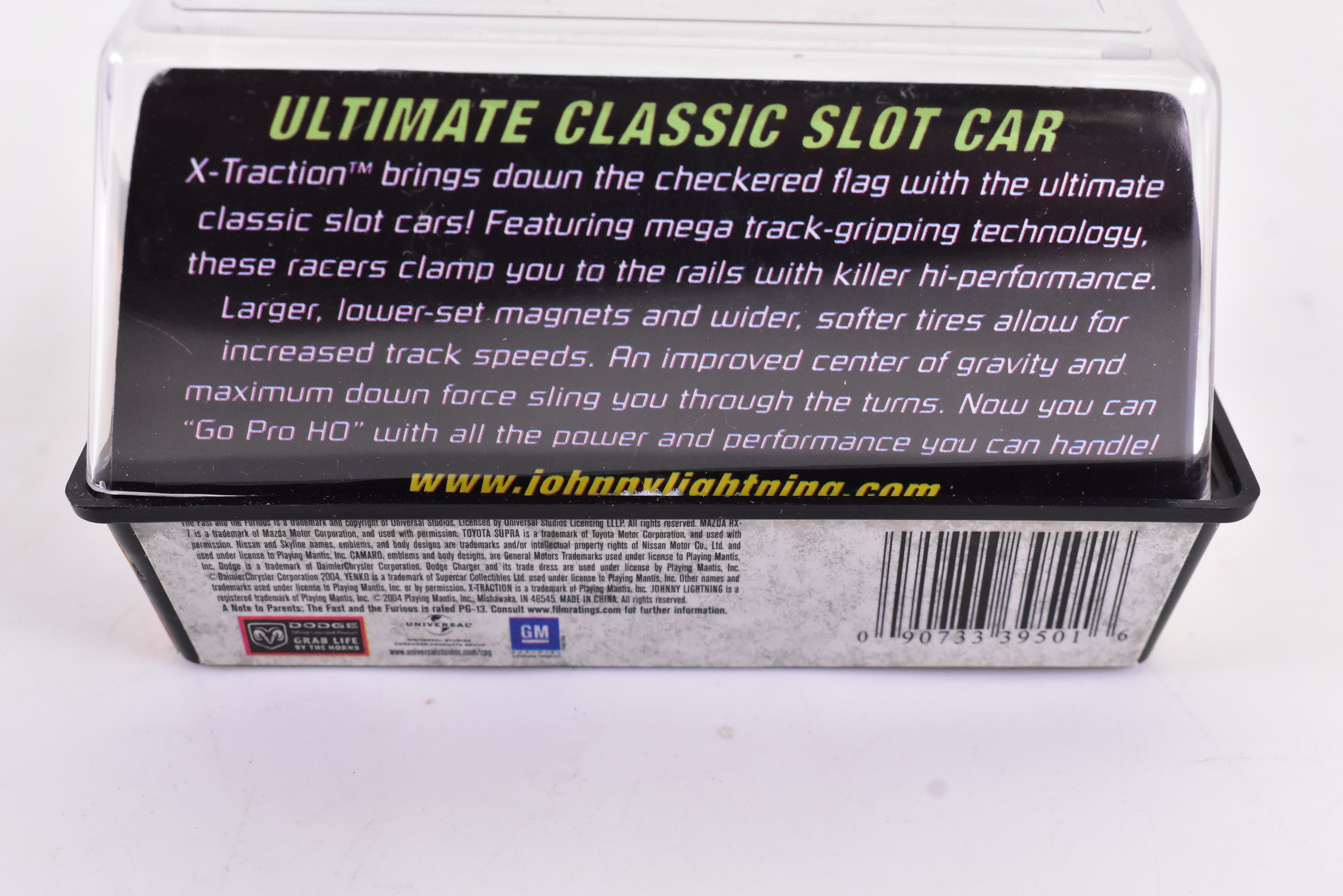 Get Your Hands on the Mitsubishi Eclipse Gold Xtraction Chassis Ho Scale Racer 501-1 by Auto World!