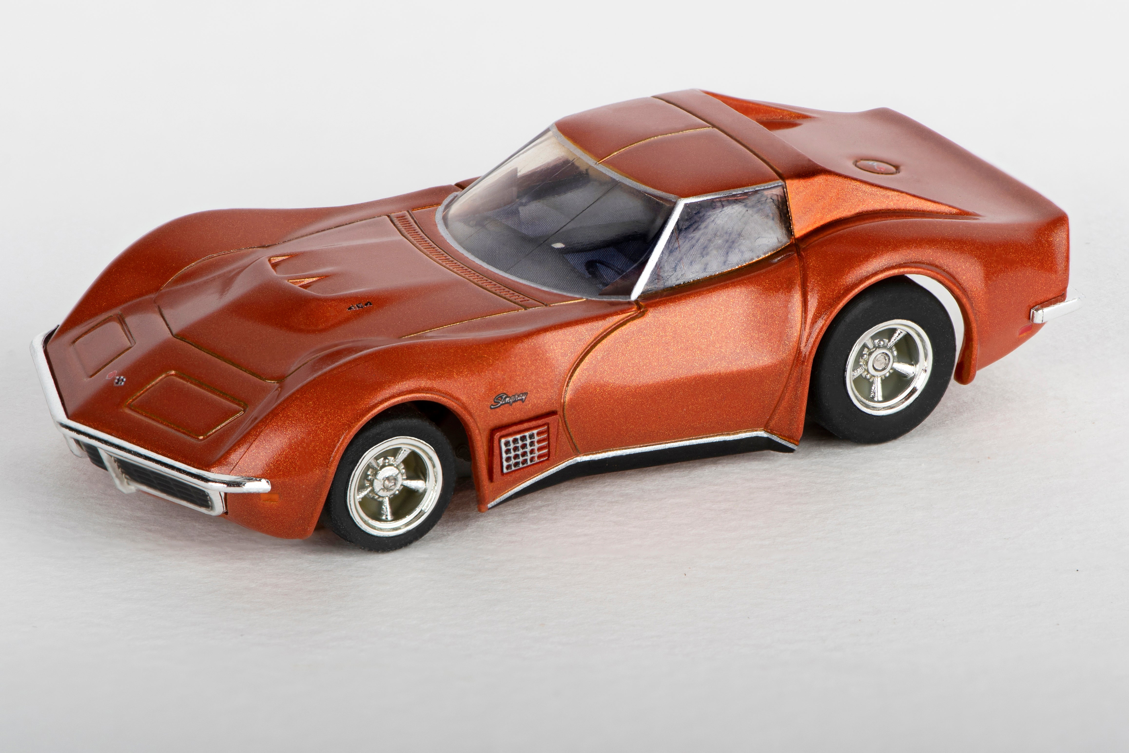 1971 Corvette 454 Ontario Orange Slot Car - AFX/Racemasters 22047: Unleash the Racing Thrill!