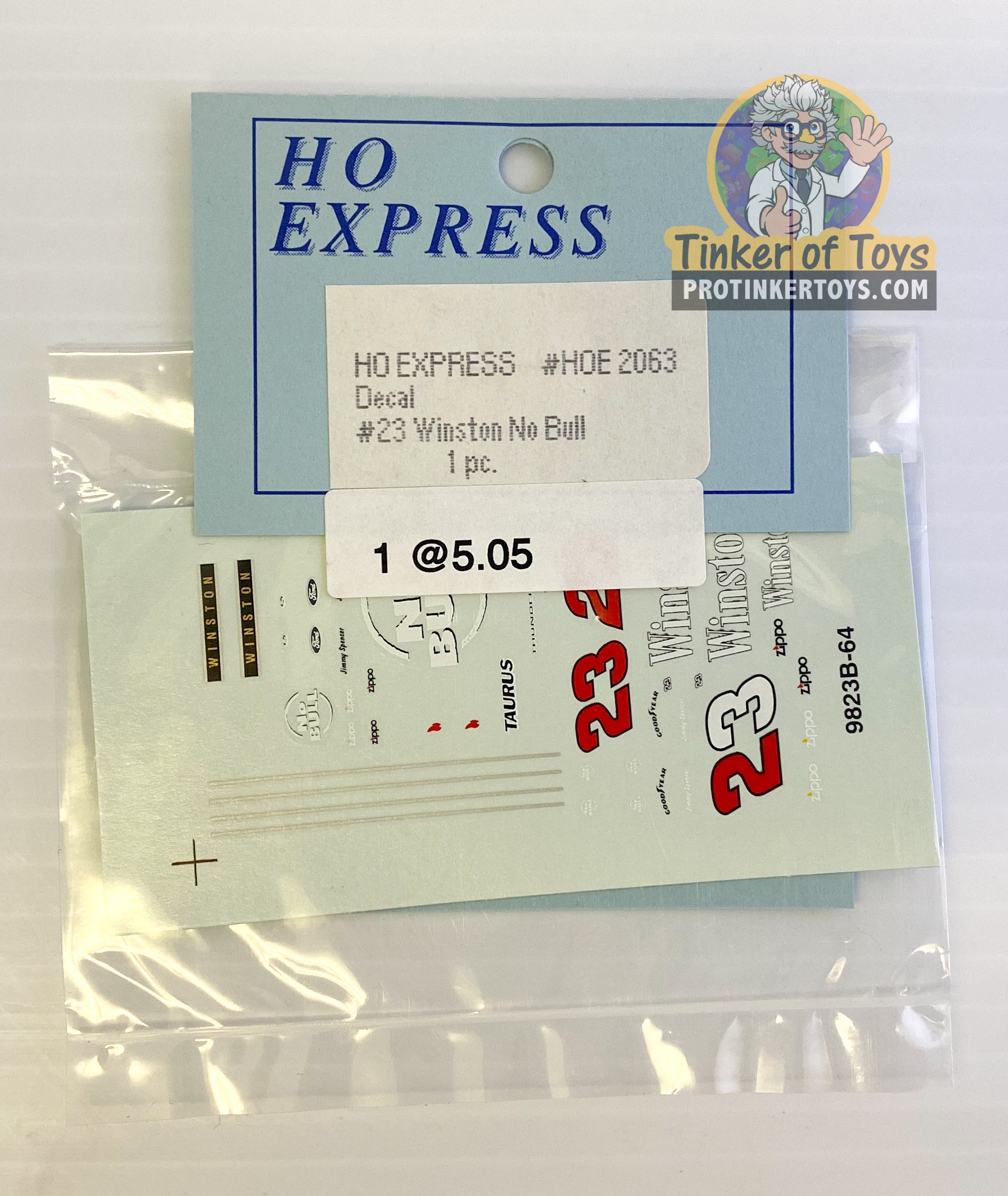Exciting HO Express Slot Car Decal Sticker Pack 2060 - 2069