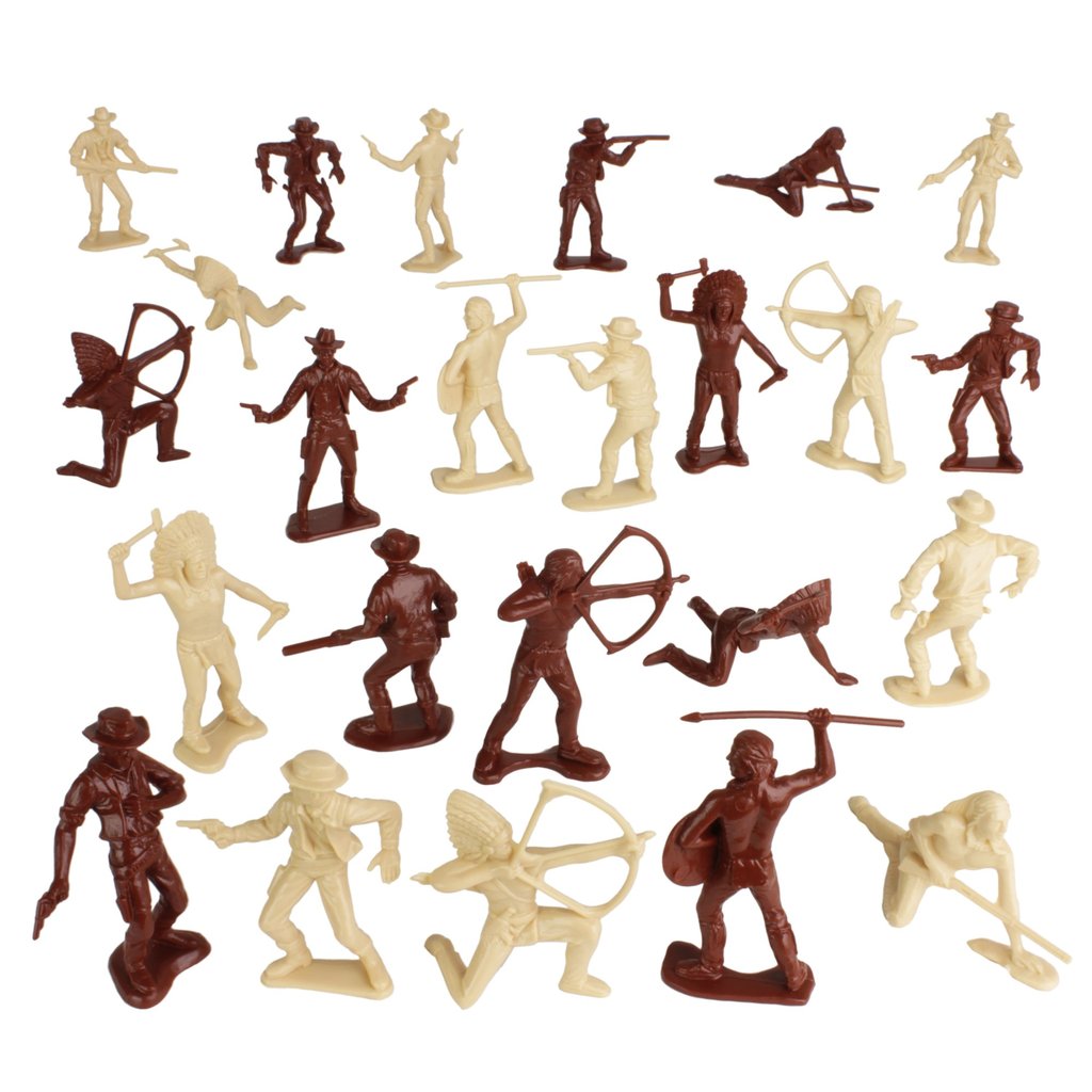 Tim Mee's Epic Cowboys & Indians Playset - Rust Brown & Tan | 11149