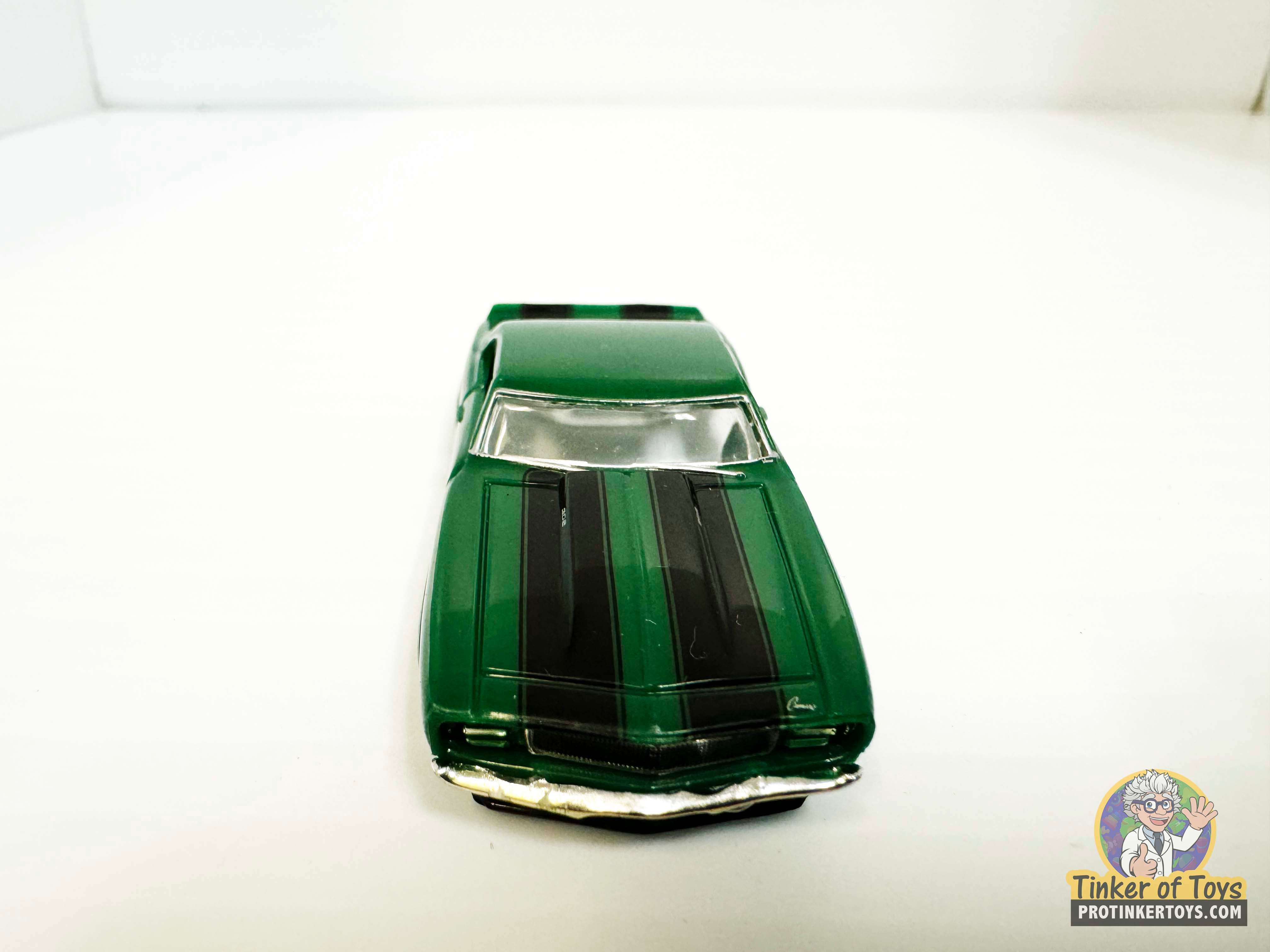 1969 Camaro Z/28 Dark Green with Black Stripes - Model Motoring's Iconic Slot Car