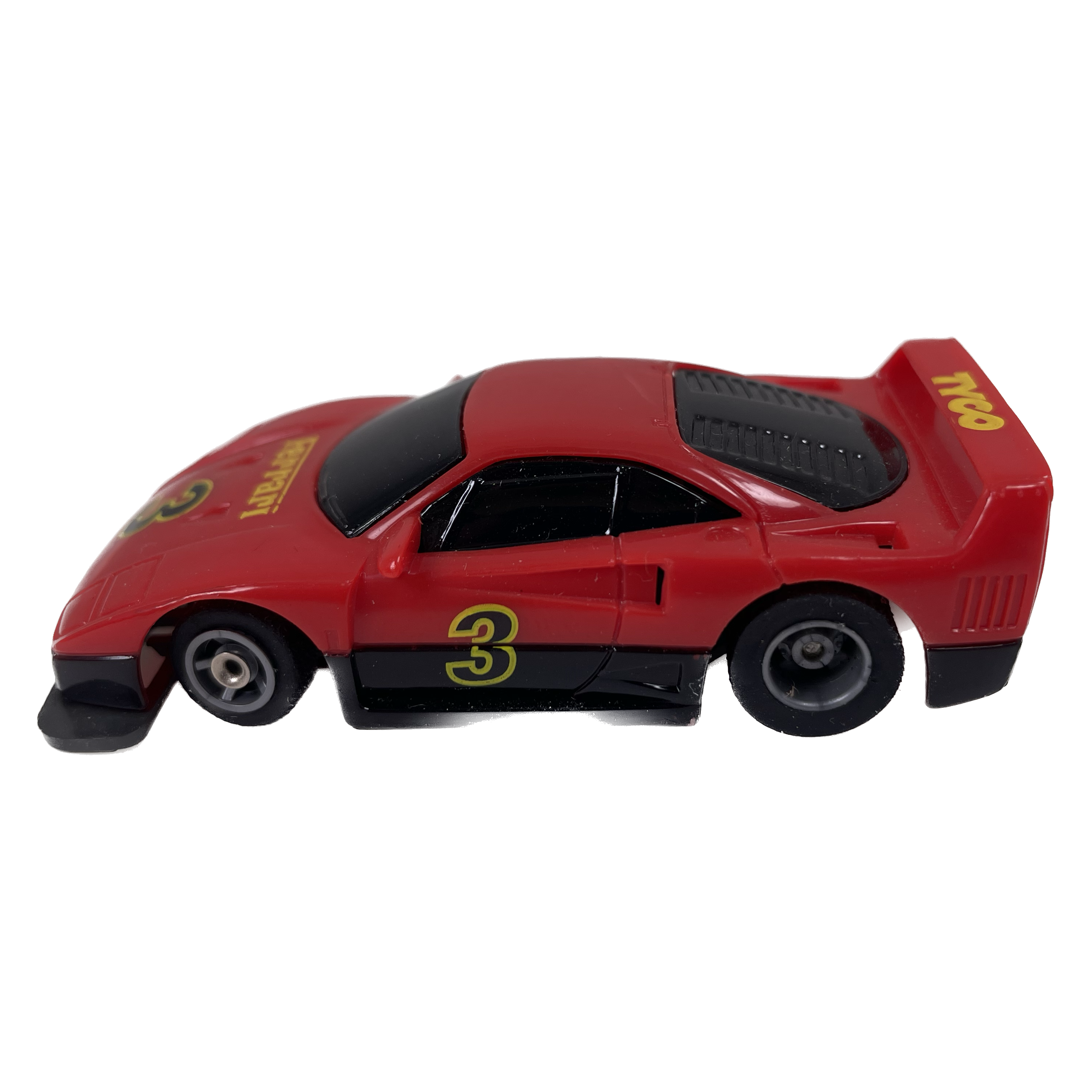 1991 Tyco Ferrari F40 Red Street Car #3 - An Iconic HO-Scale Slot Car