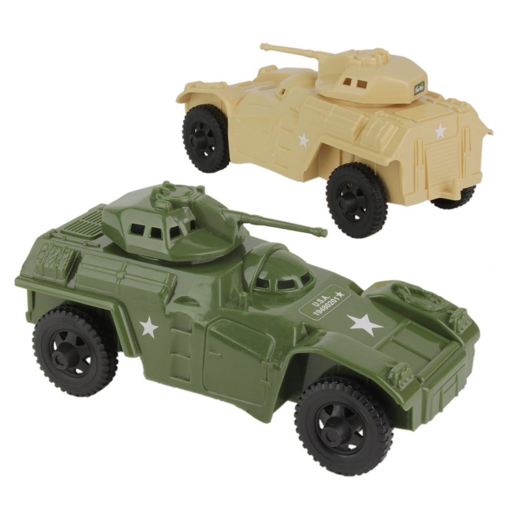 Tim Mee's Exciting Scout Vehicles - Olive & Tan Recon Patrol Armored Cars | 07193
