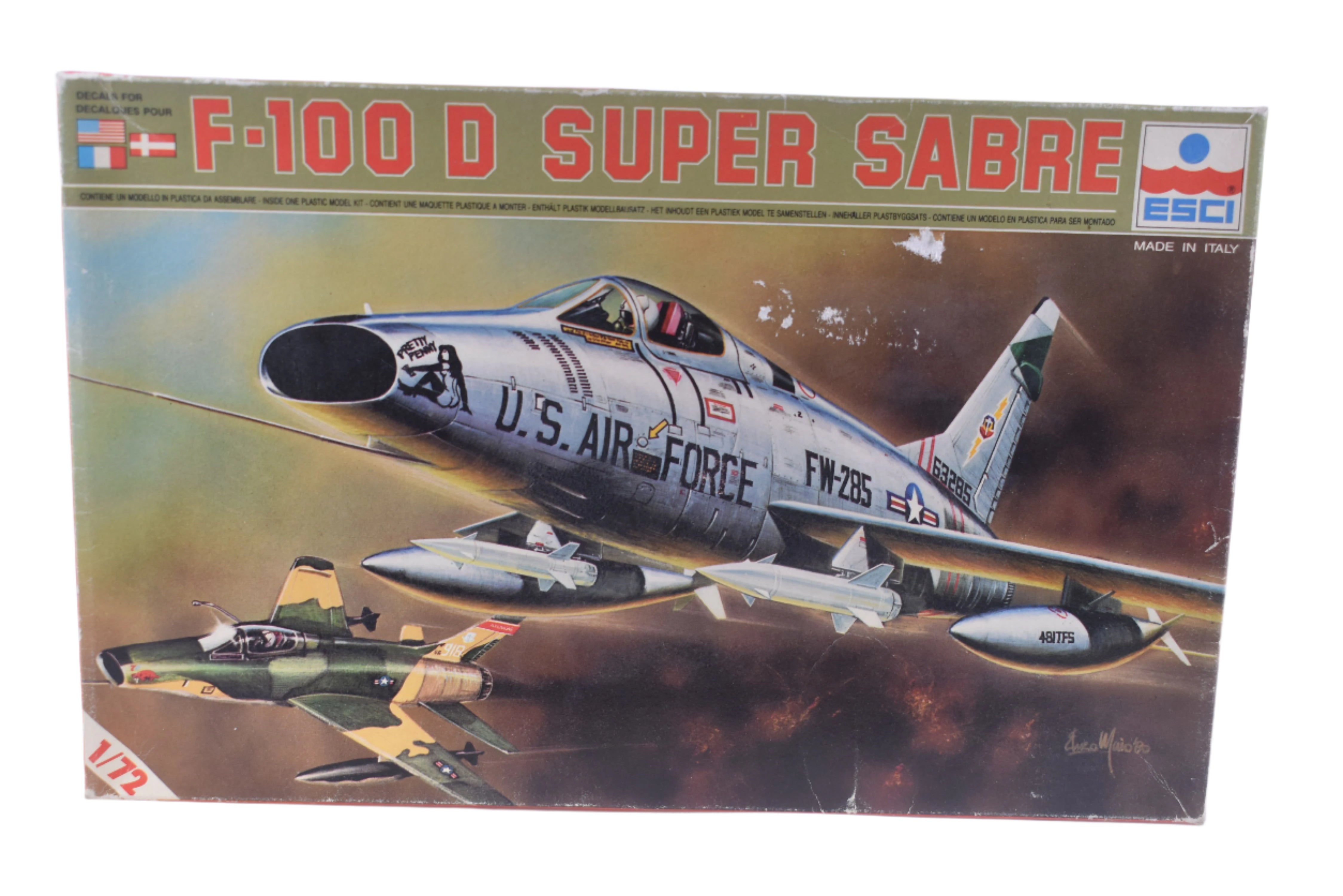 ESCI 1/72 Scale F-100 D Super Sabre Model - Exclusive 9022