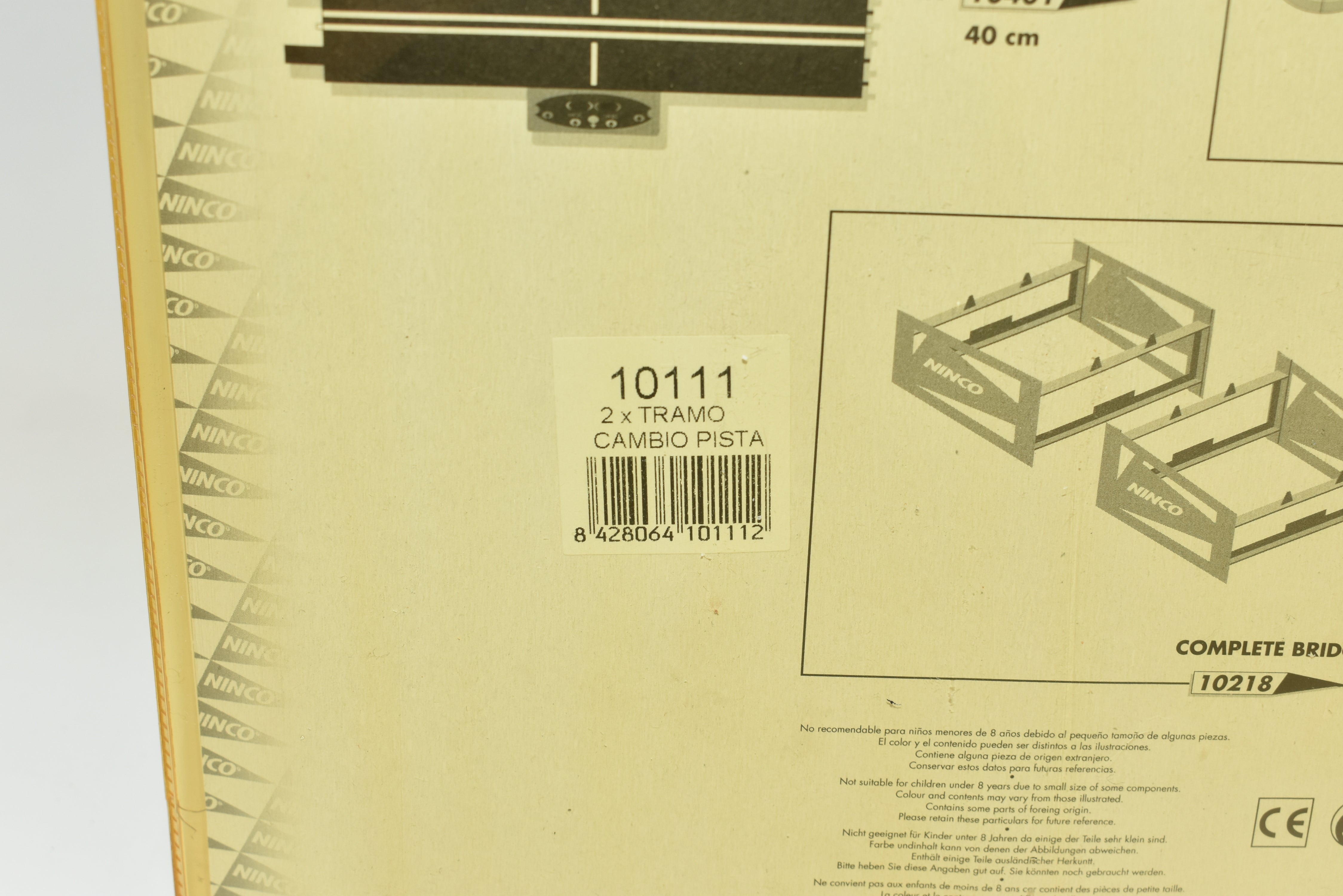 Ninco 1/32 40CM 'Crossover' Track Converter Set (2 pcs) - A Must-Have for Slot Car Enthusiasts!