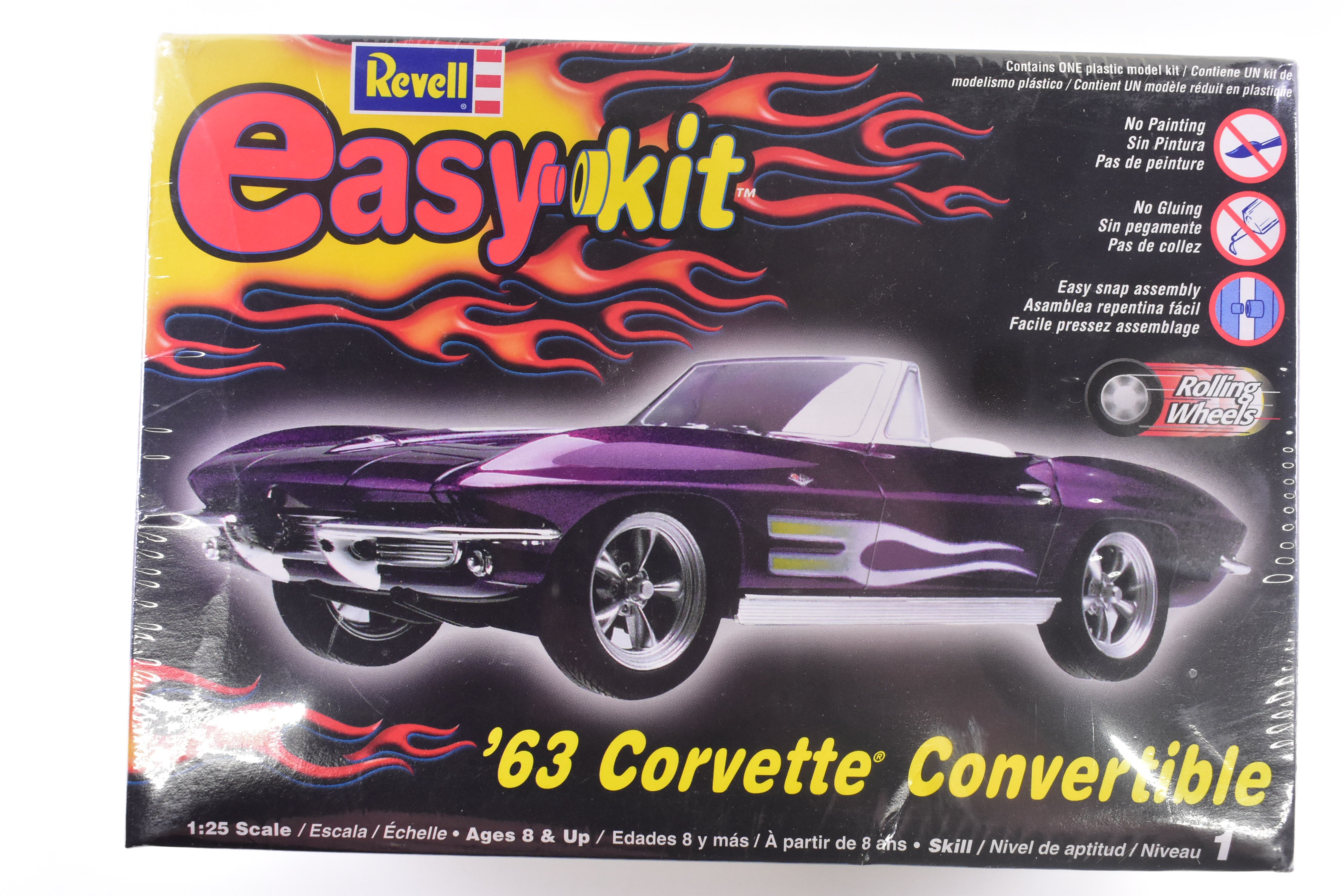 Revell's Second Chance Easy Kit: 1963 Corvette Convertible 1:25 Scale - 85-1934