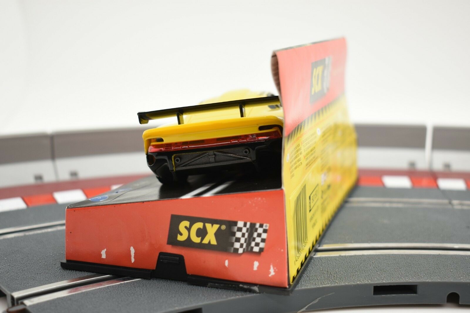 Porsche 911 GT1 “Pennzoil” SCX Analog Slot Car - Yellow Beauty!