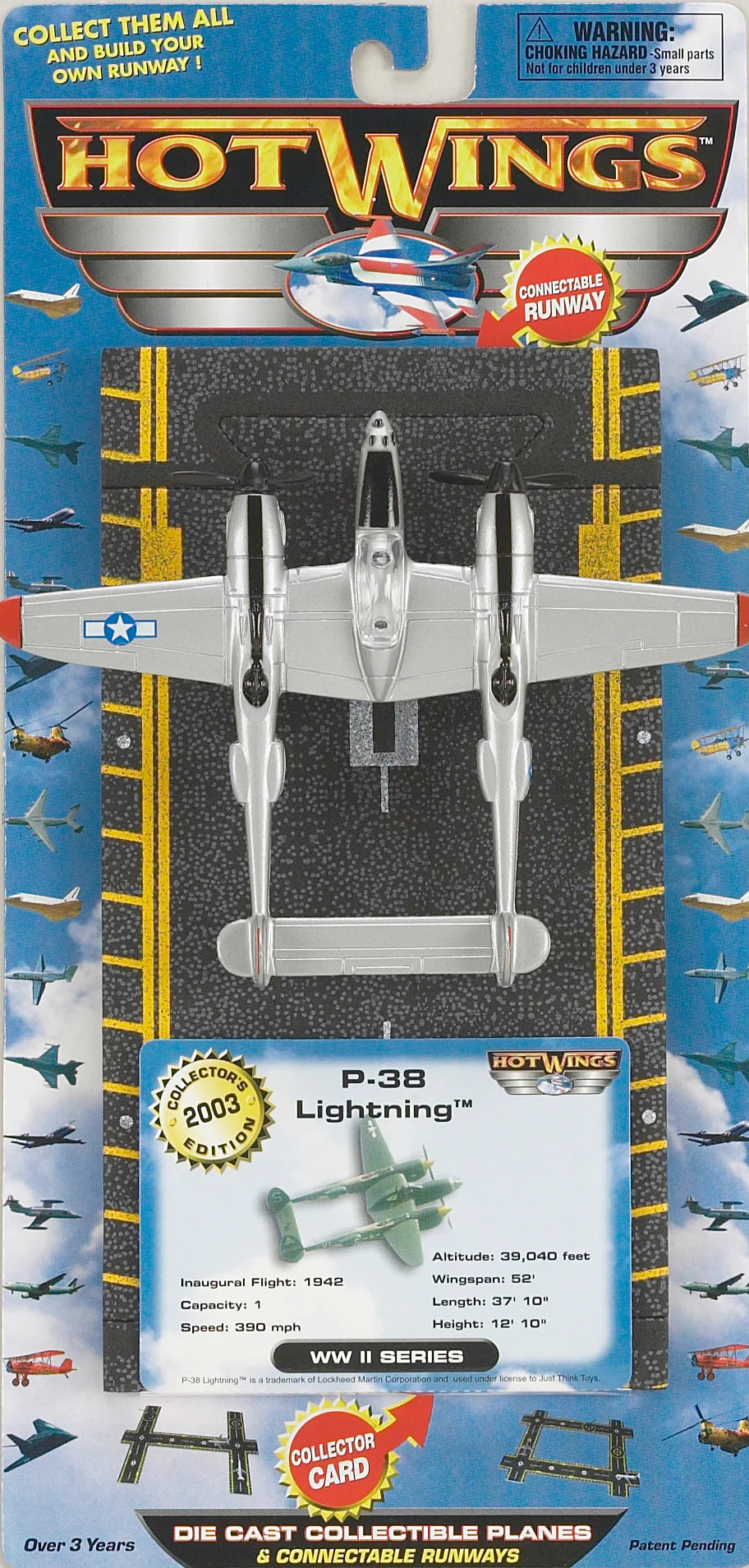 WWII Series Die-Cast Collectible Planes: Hot Wings - A Must-Have for Aviation Lovers!