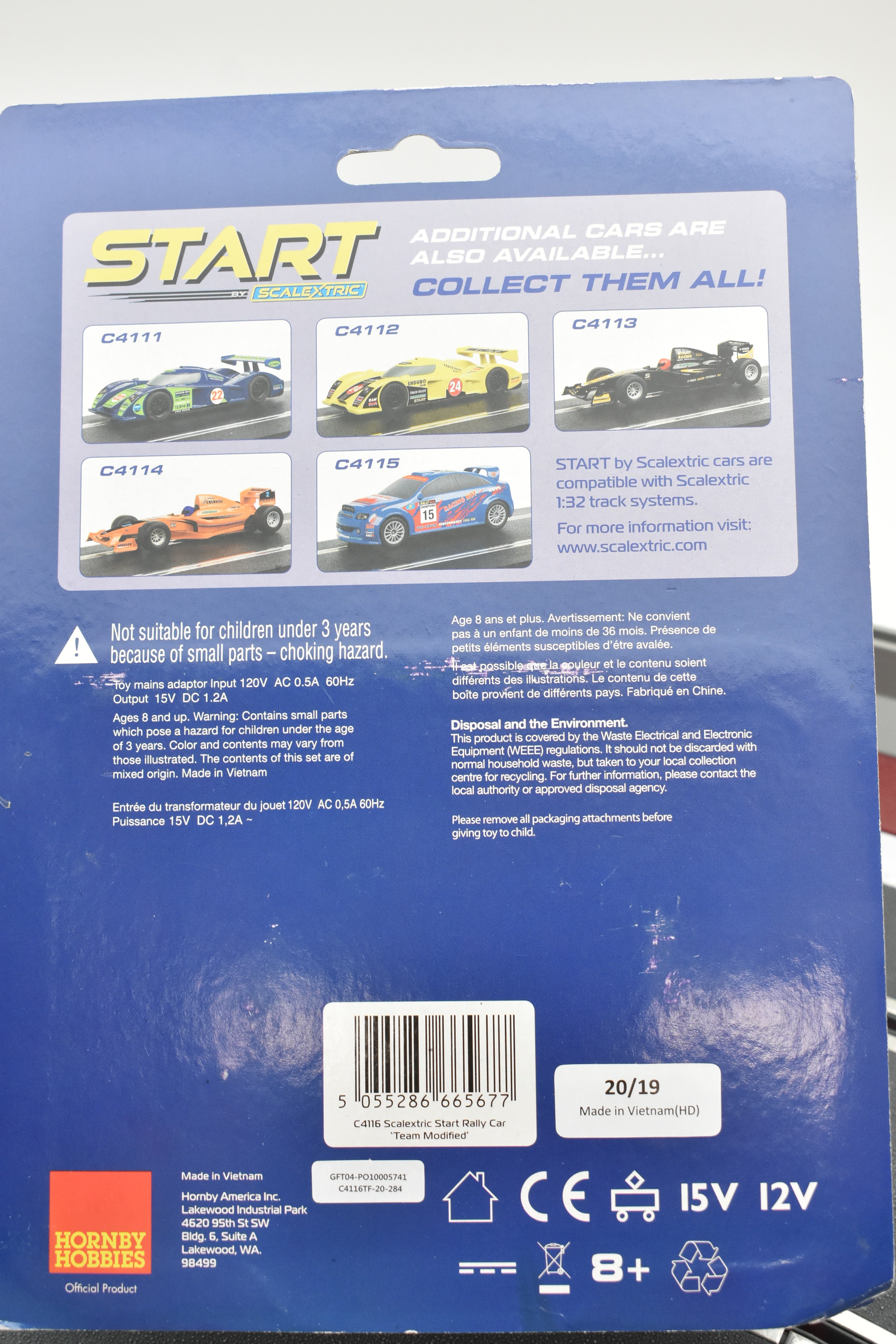 Scalextric Start Rally Car 'Team Modified' - C4116: Customizable Racing Fun!