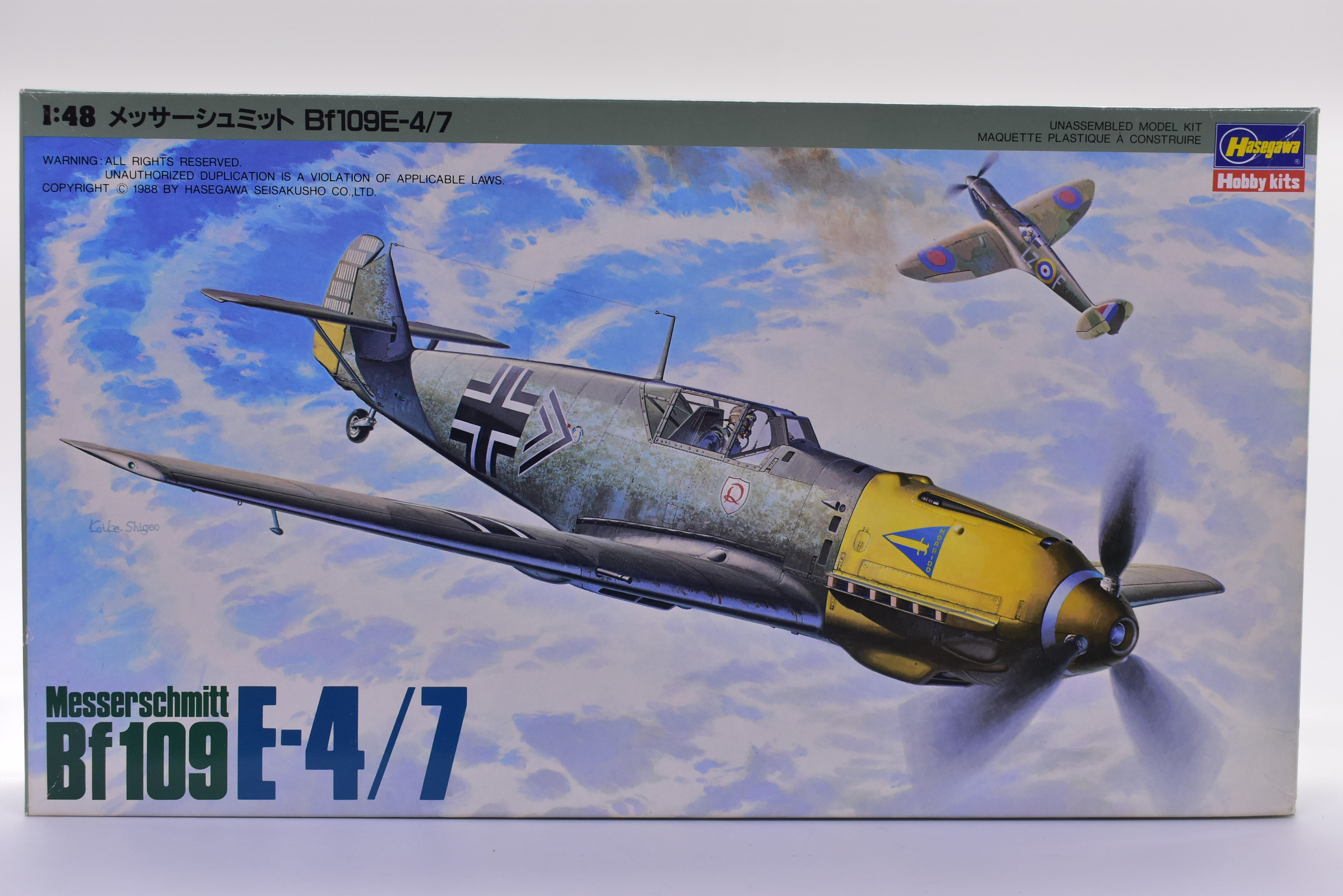 Hasegawa's Stunning Messerschmitt Bf109 E-4/7 J21/48 Scale Model - J002