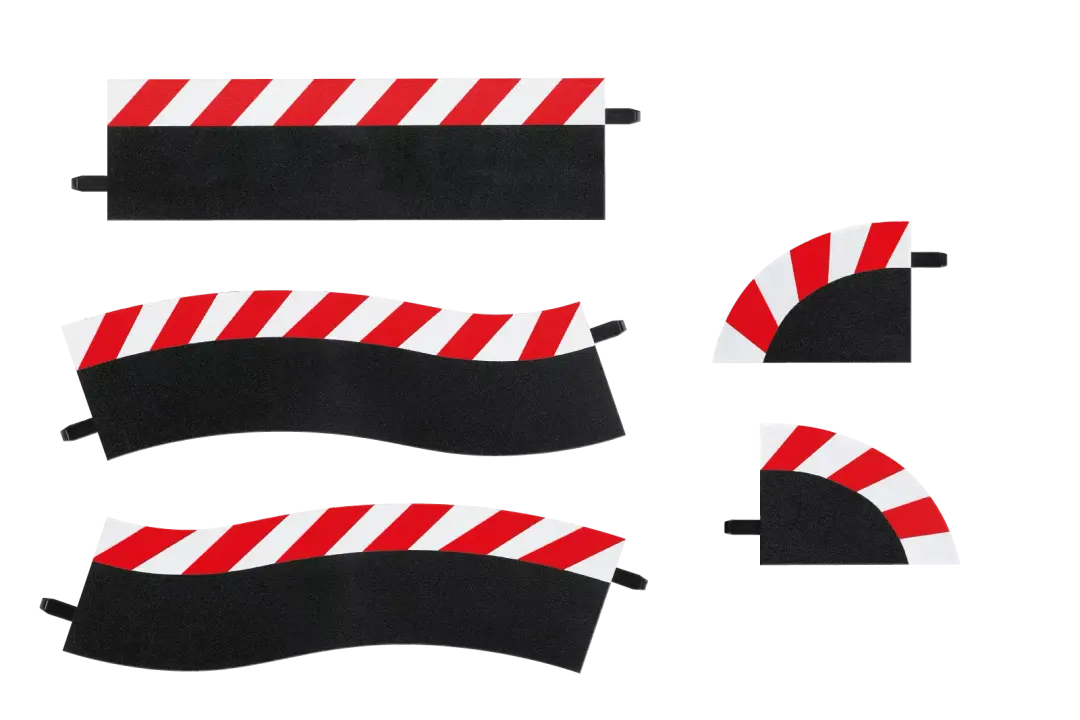 Carrera Pit Stop Lane Outside Shoulder Set (4) - 20020602