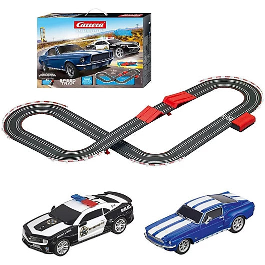 Get Ready for Speed Trap Racing Fun with the Special 1/43 Carrera Go Set!