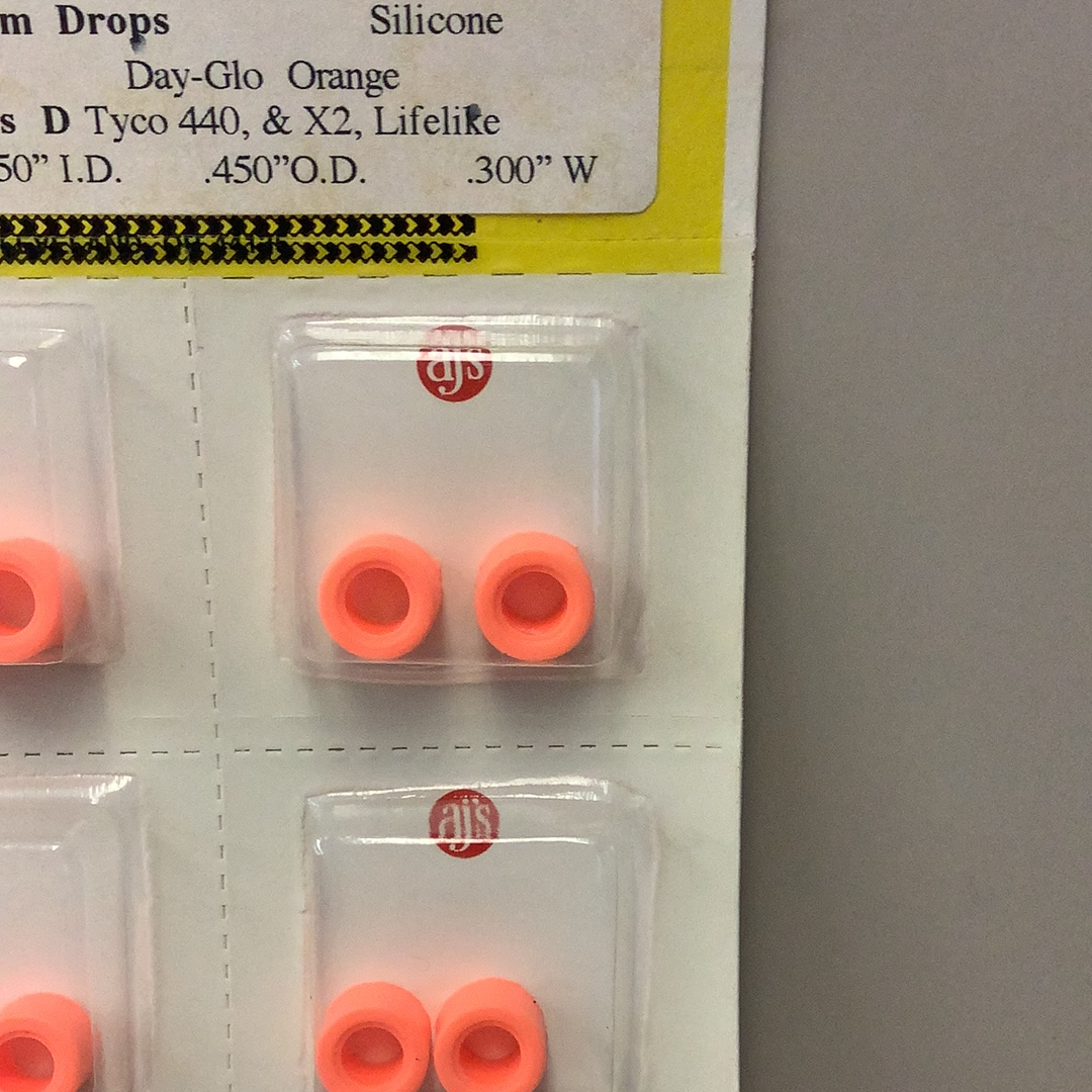AJ'S 018 Day-Glo Orange Gum Drops Silicone Tires - A Must-Have!