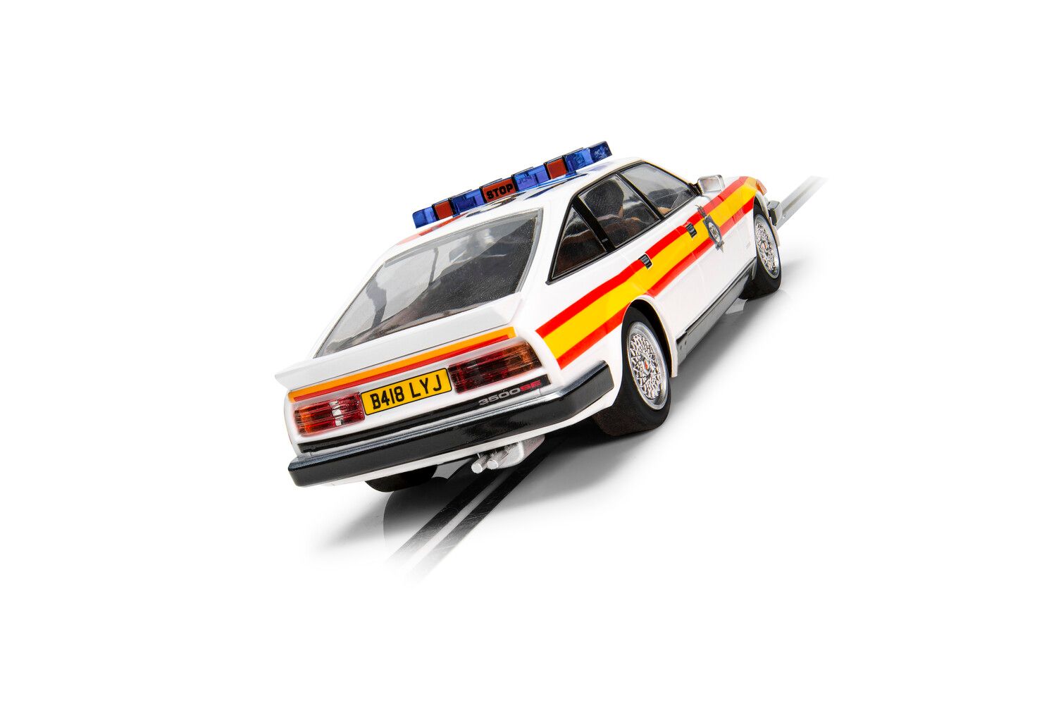 Rover SD1 Police Edition Slot Car - C4342 by Scalextric: Chase Crooks in Style!