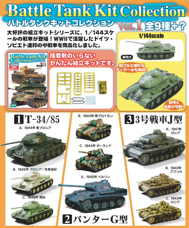 F-Toys Exciting Battle Tank Kit 71117 BCmini - Unleash the War!