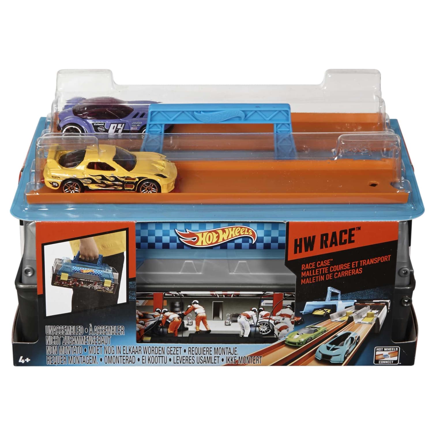 Hot Wheels Race Case Track Set with 2 Cars - The Ultimate Racing Adventure! | CFC81 | Mattel