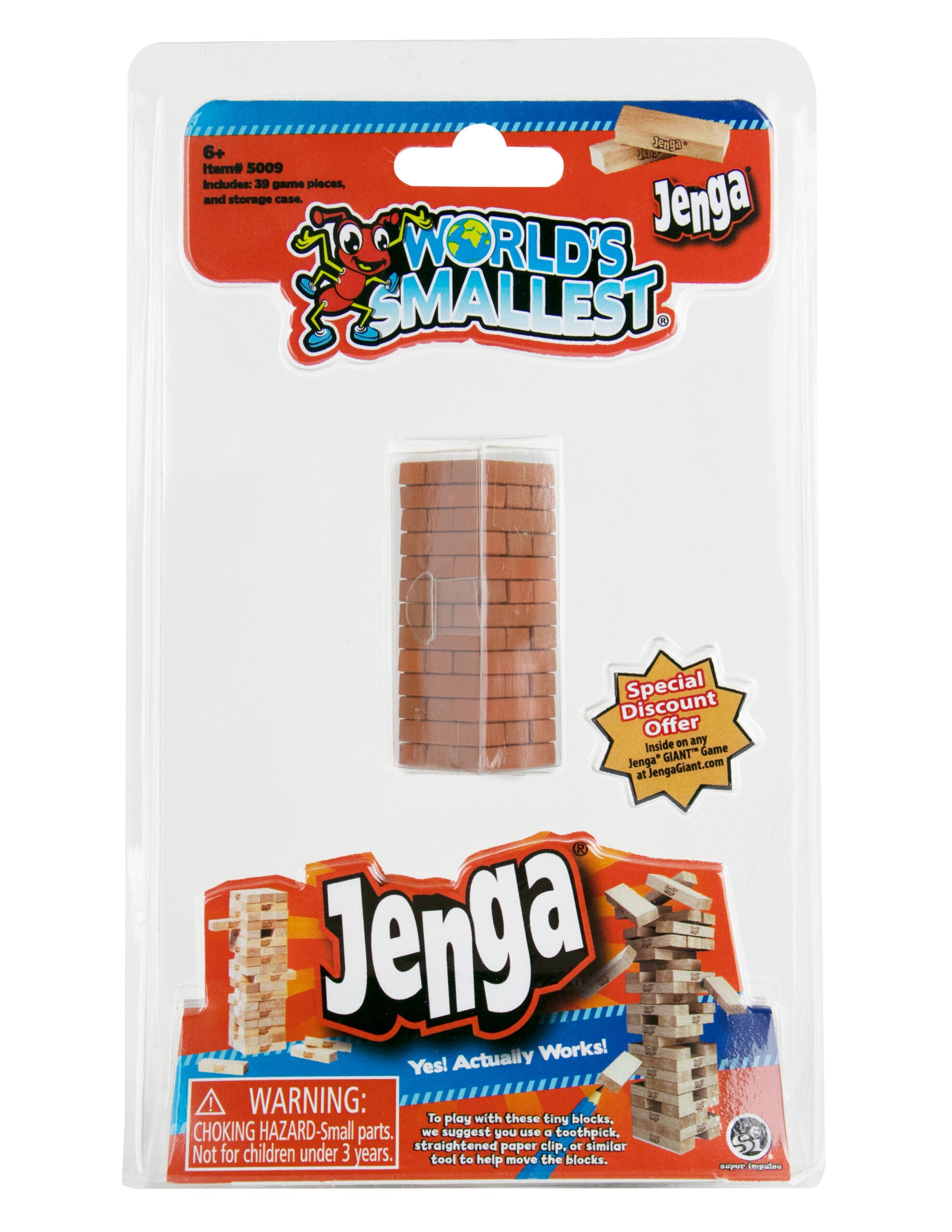 World's Smallest Jenga - The Ultimate Pocket-Sized Fun by Super Impulse
