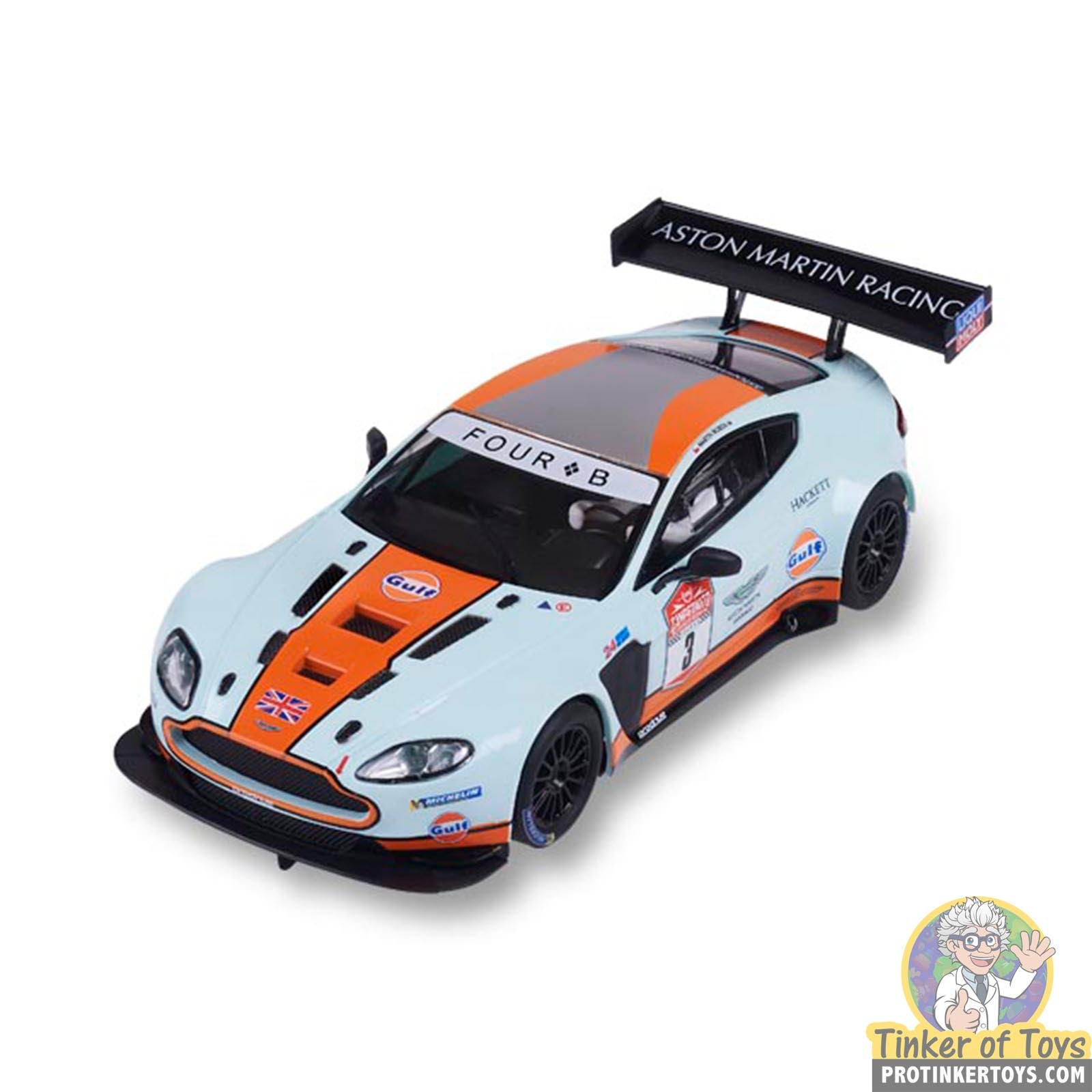 SCX Vantage GT3 - Gulf: The Ultimate 1:32 Scale Racing Machine | E10428X300 | SCX Advance
