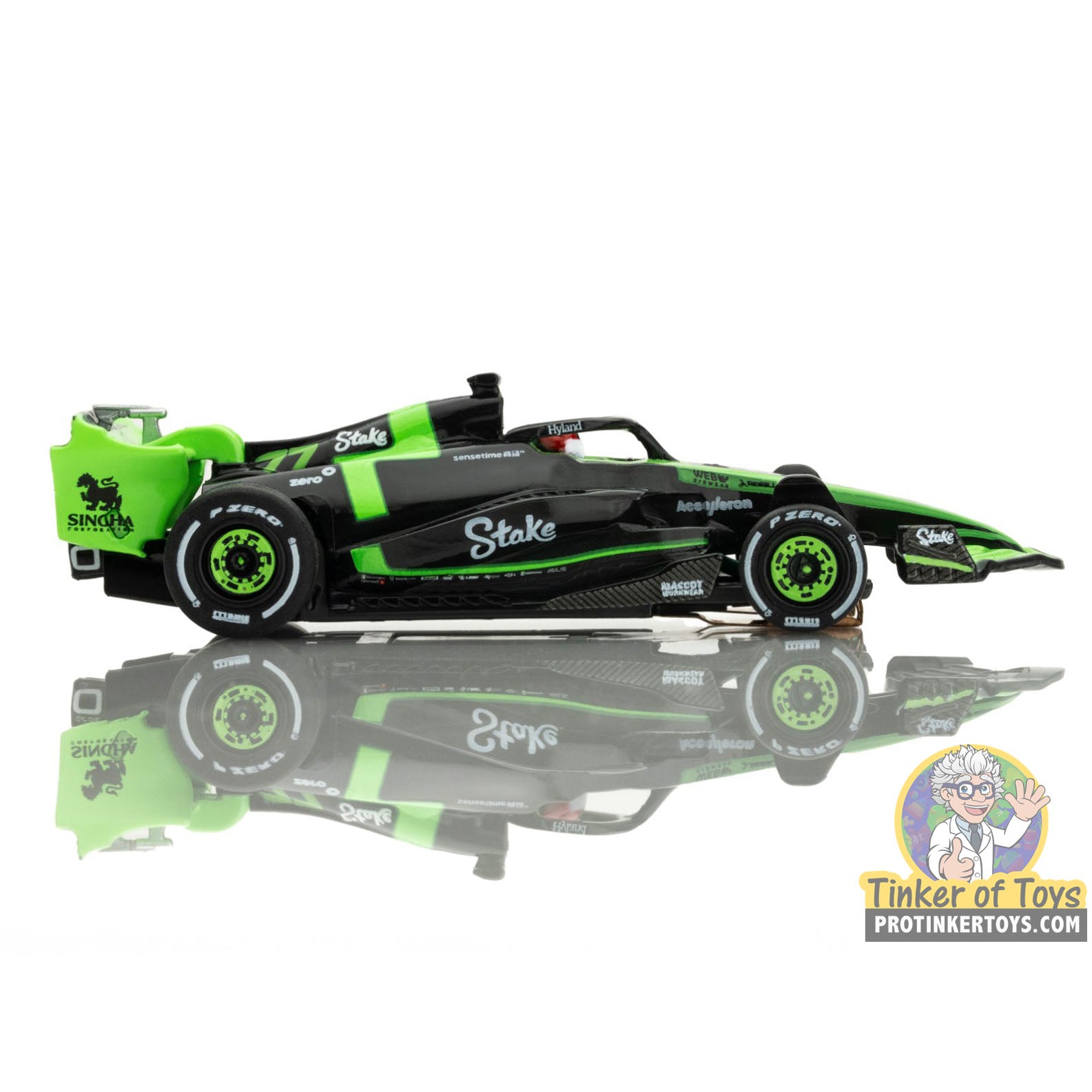 Sauber F1 #77 C44 Stake FY - Realistic HO Scale Slot Car by AFX/Racemasters