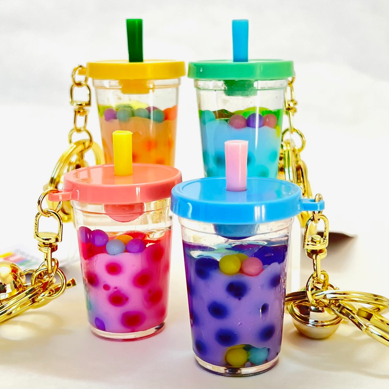 Adorable Pastel Boba Floaty Key Charm - Bcmini 12093