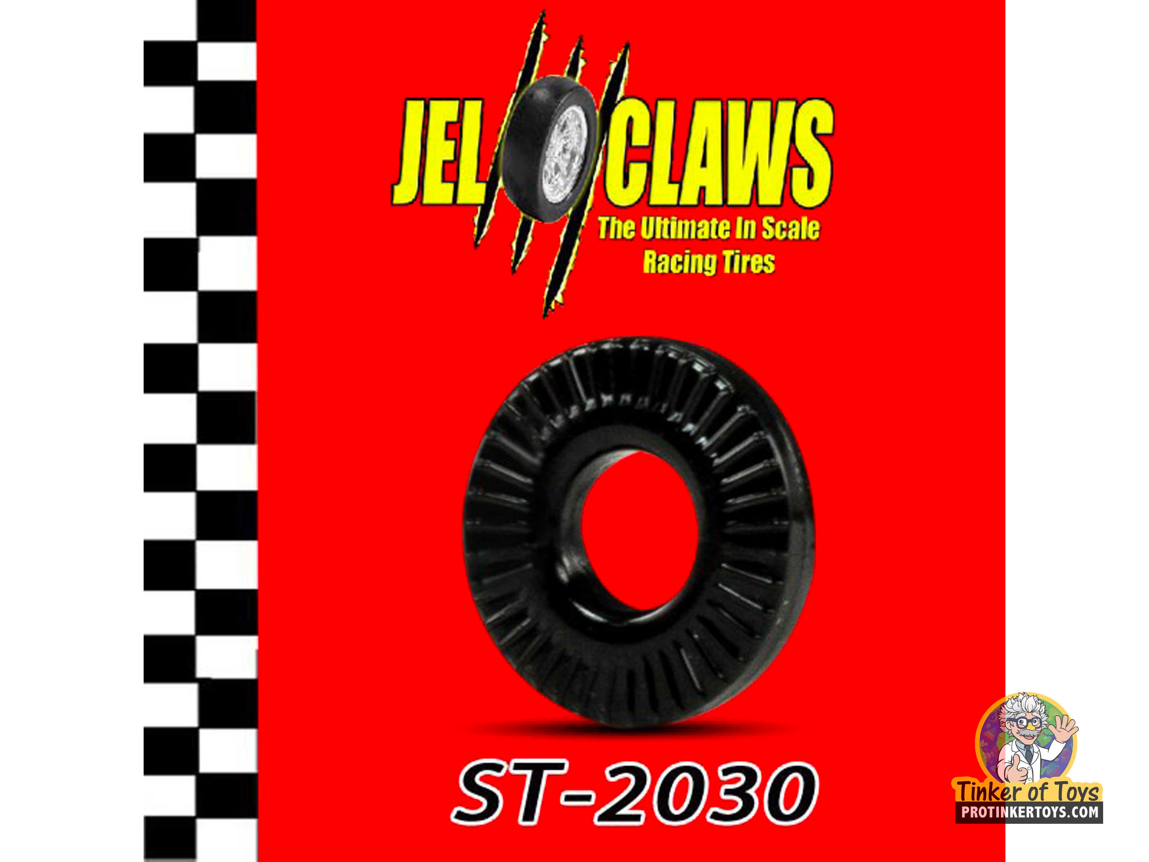 ST 2030 | T-Jet Vibrator Cars Skinny Tires with Jel Claws - 1:64 Scale
