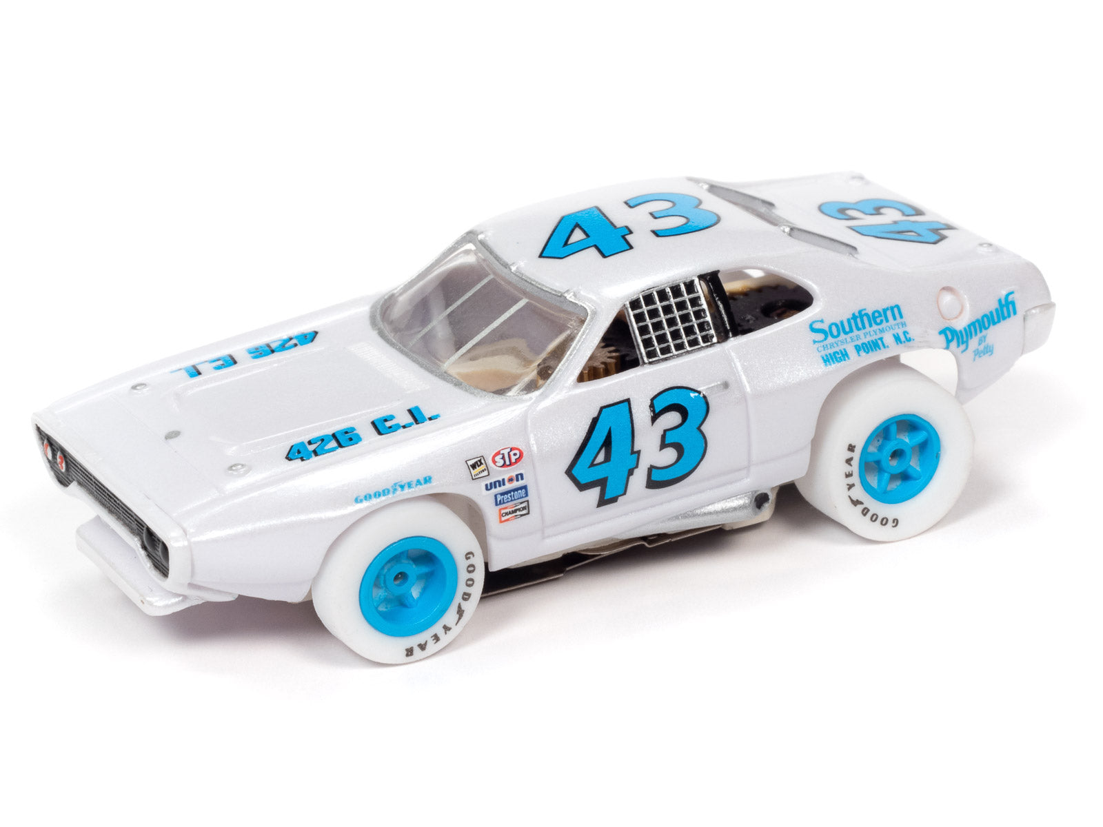 iWheels White Stock Car Legends R31 | SC355 | X-Traction - Thrilling HO Scale Slot Cars